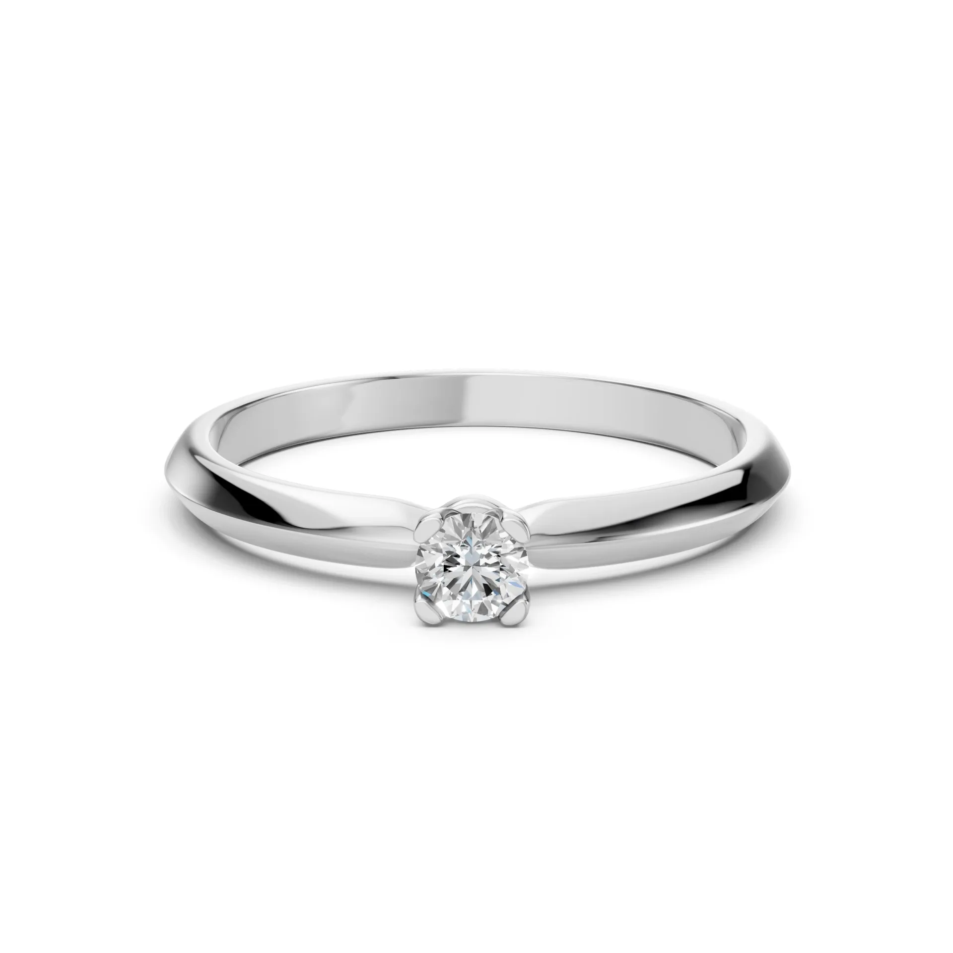 Каблучка Солітер 0.1 ct — 101-10089(3.0) - Зображення 3