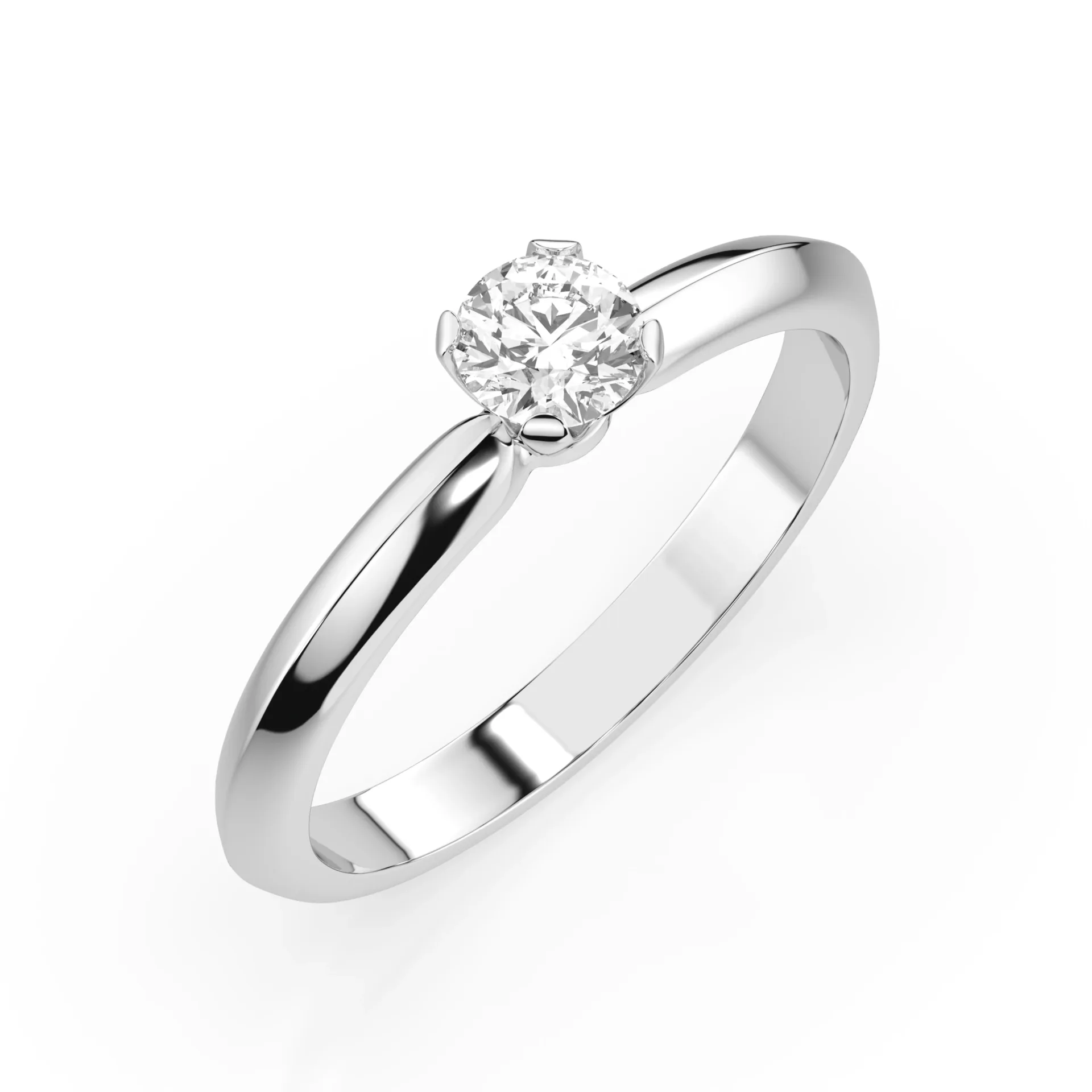 Каблучка Солітер 0.25 ct — 101-10089(4.0)