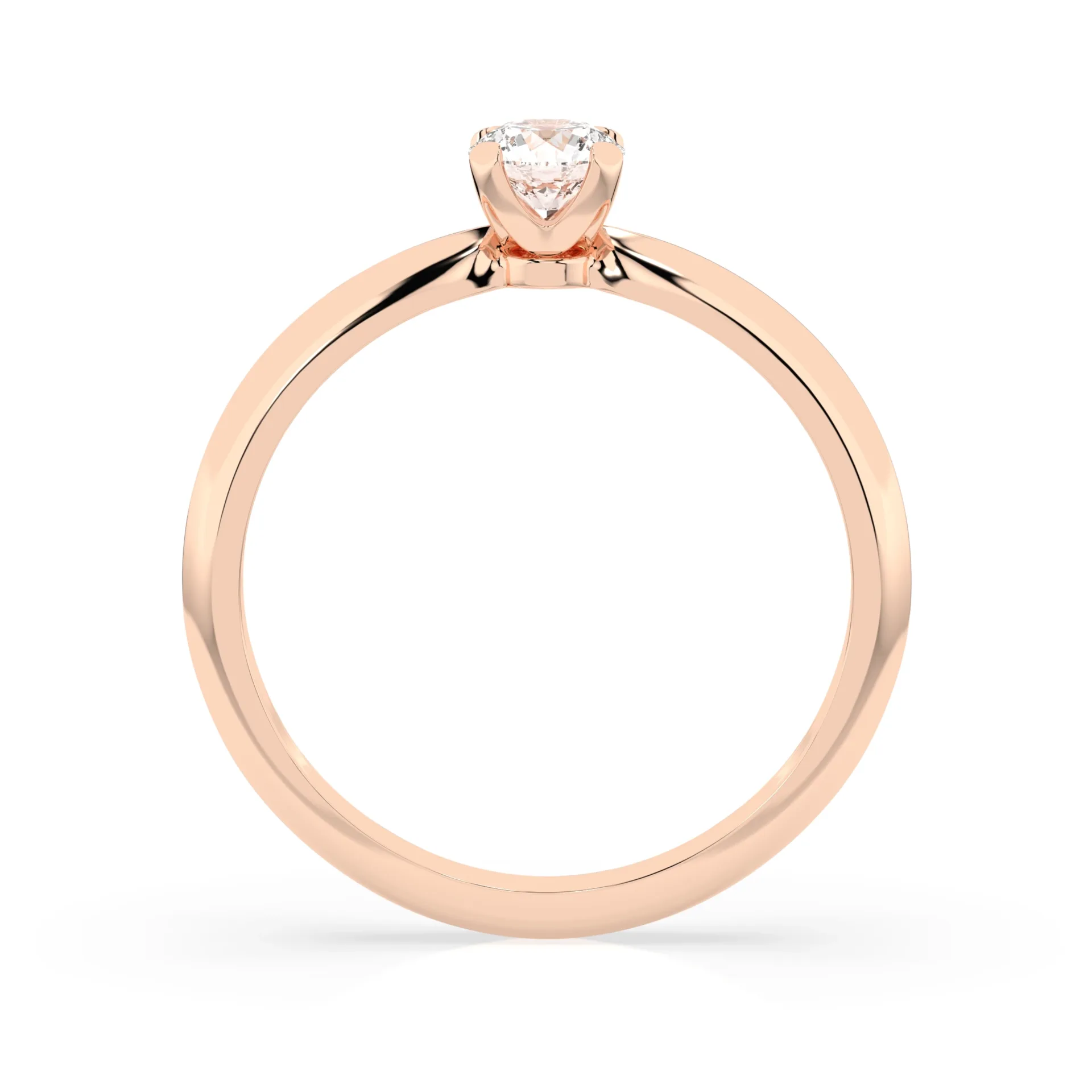 Каблучка Солітер 0.3 ct — 101-10089(4.2) - Зображення 8