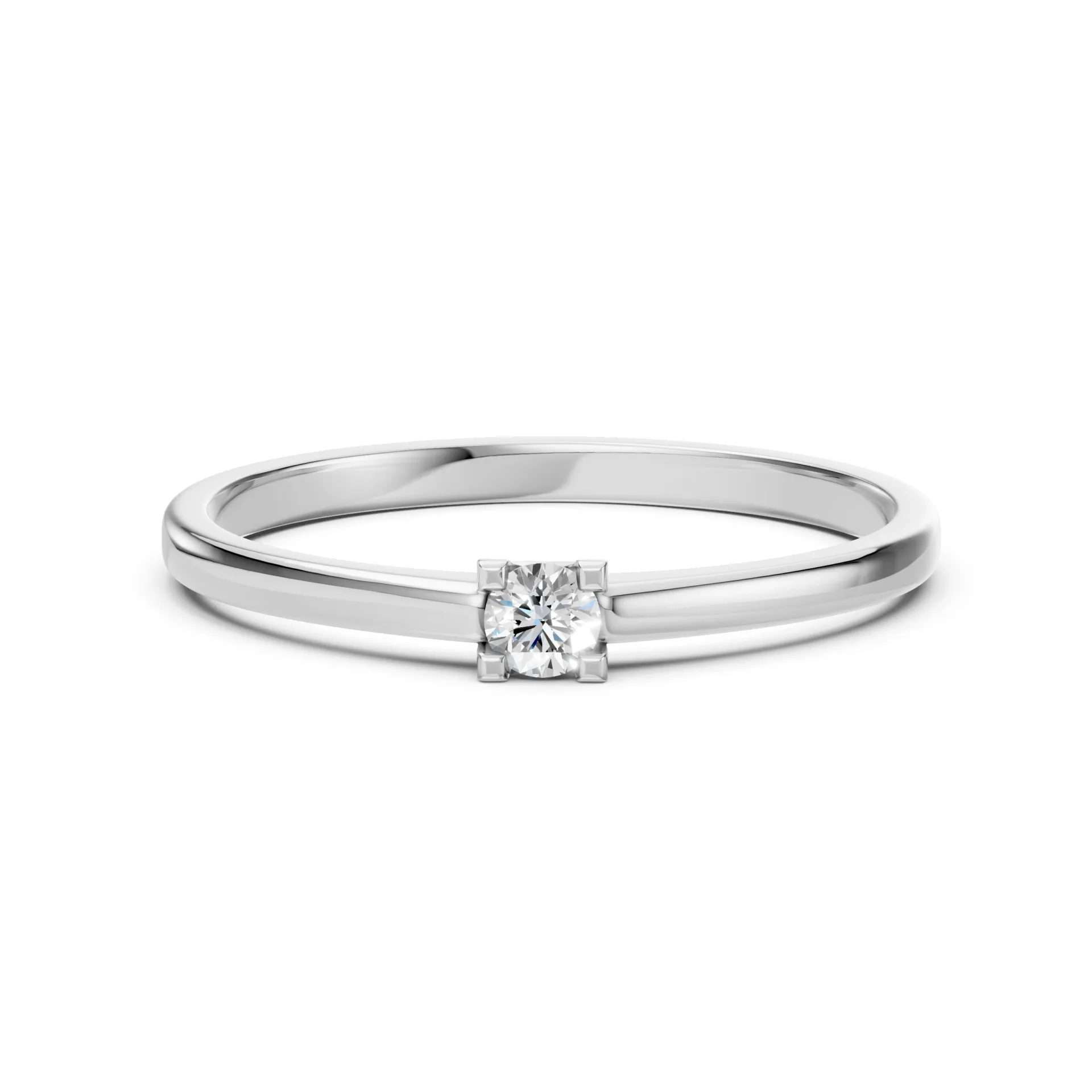 Каблучка Солітер 0.1 ct — 101-10117(3.0) - Зображення 3
