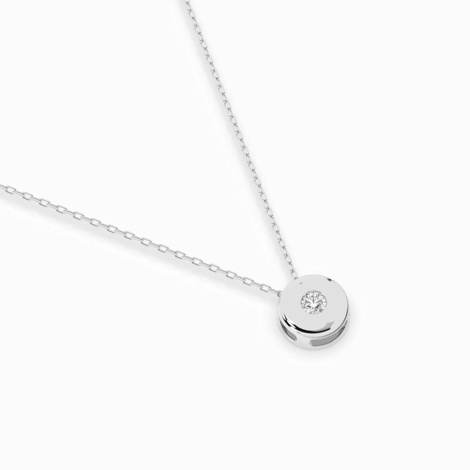 Кольє Солітер 0.04 ct — 104-10015(2.2) - Зображення 3