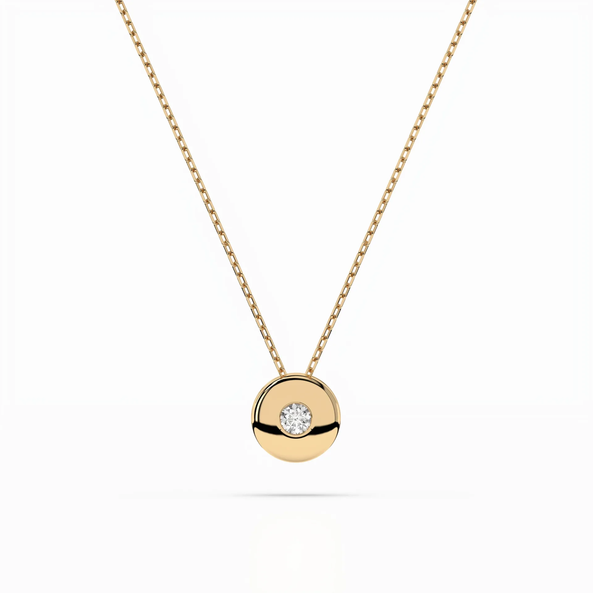 Кольє Солітер 0.04 ct — 104-10015(2.2) - Зображення 4