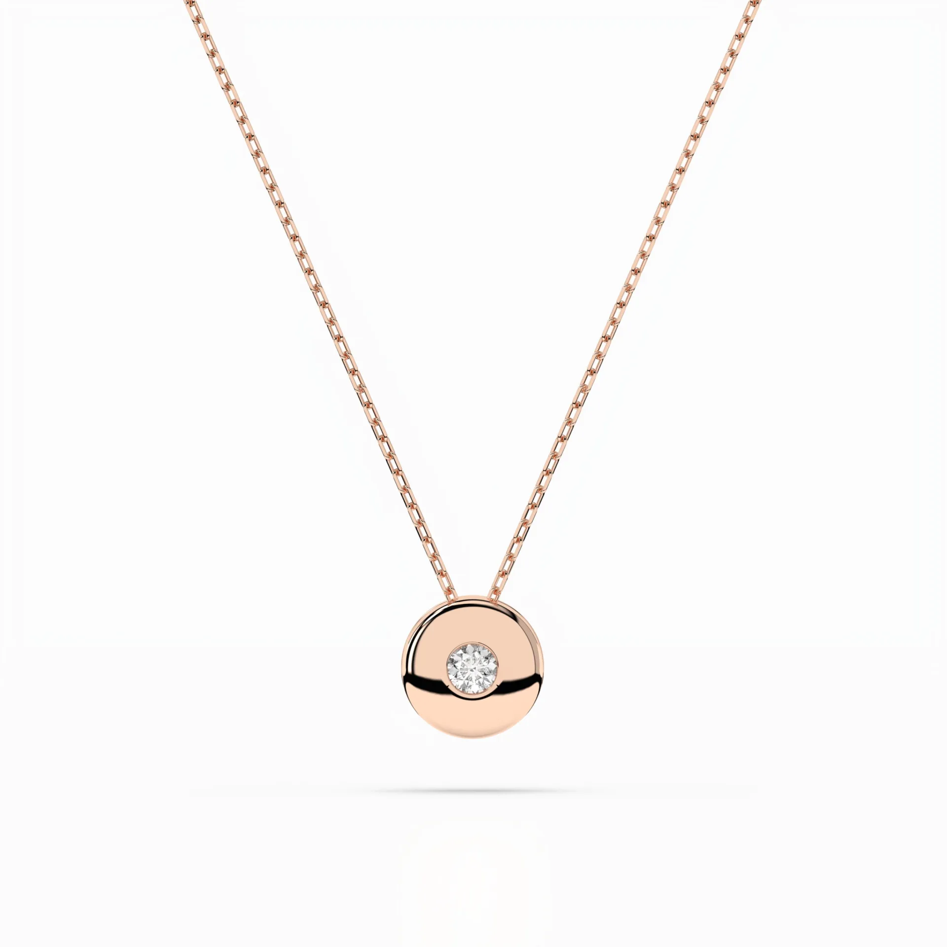 Кольє Солітер 0.04 ct — 104-10015(2.2) - Зображення 7