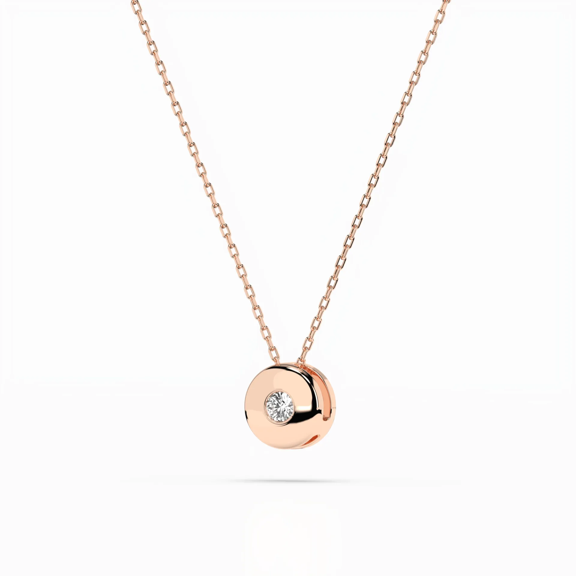 Кольє Солітер 0.04 ct — 104-10015(2.2) - Зображення 8