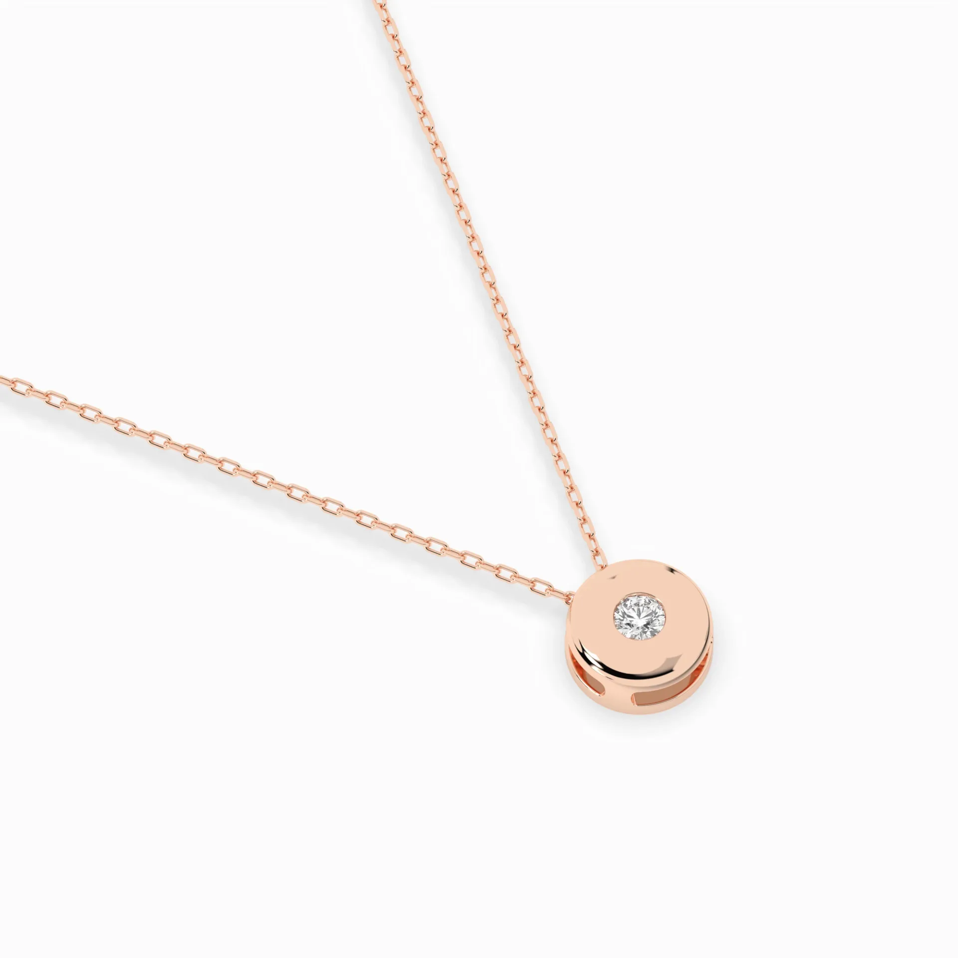 Кольє Солітер 0.04 ct — 104-10015(2.2) - Зображення 9