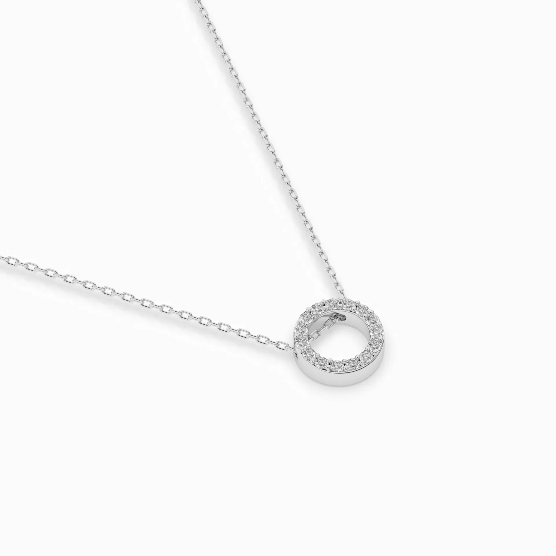 Кольє Мінімалізм 0.09 ct — 104-10028 - Зображення 3