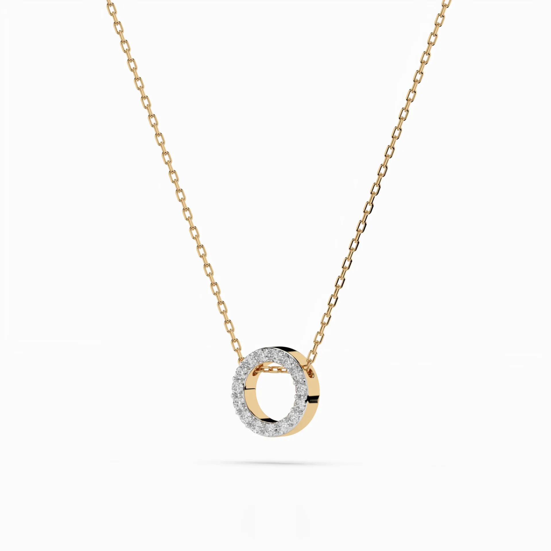 Кольє Мінімалізм 0.09 ct — 104-10028 - Зображення 5