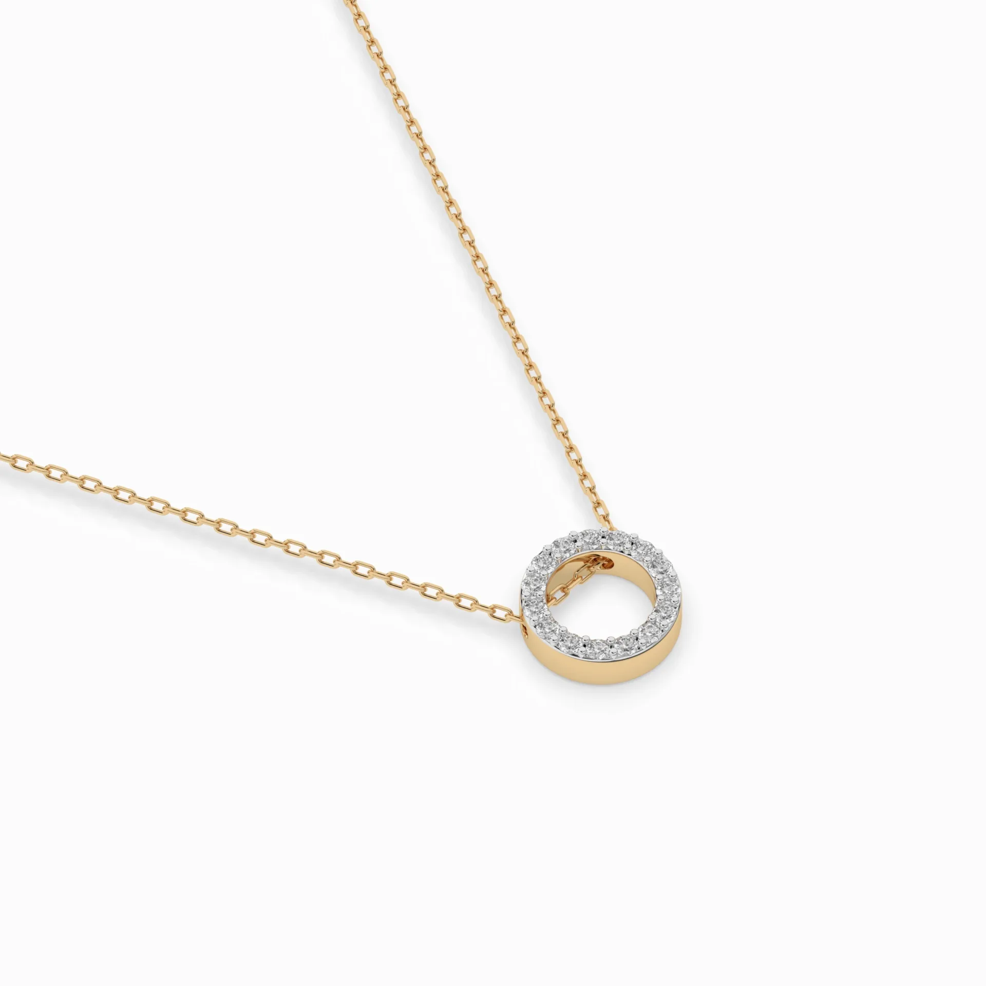 Кольє Мінімалізм 0.09 ct — 104-10028 - Зображення 6