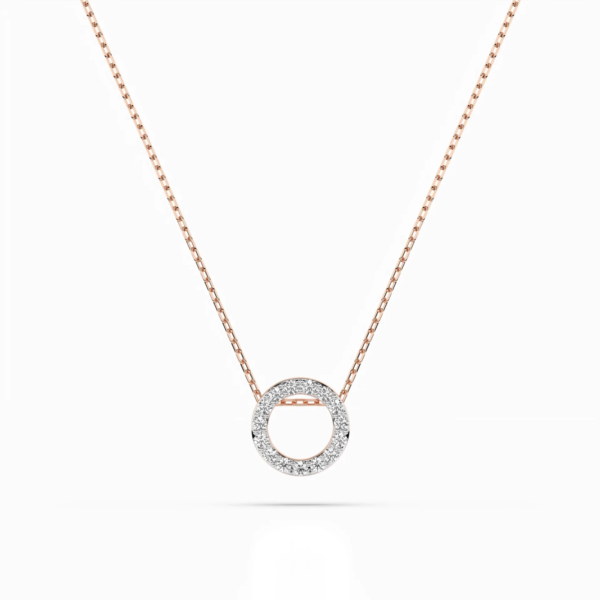 Кольє Мінімалізм 0.09 ct — 104-10028 - Зображення 7