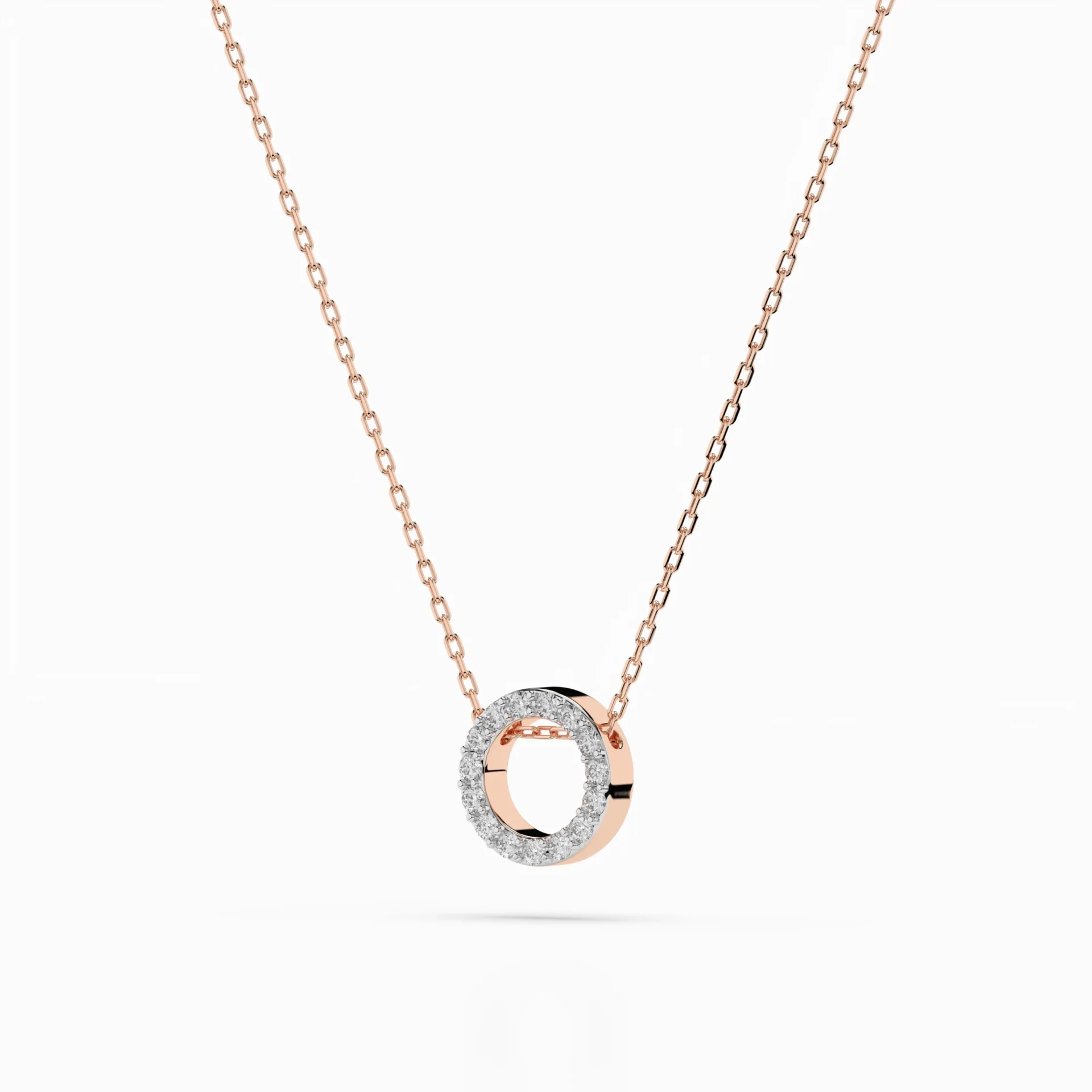 Кольє Мінімалізм 0.09 ct — 104-10028 - Зображення 8