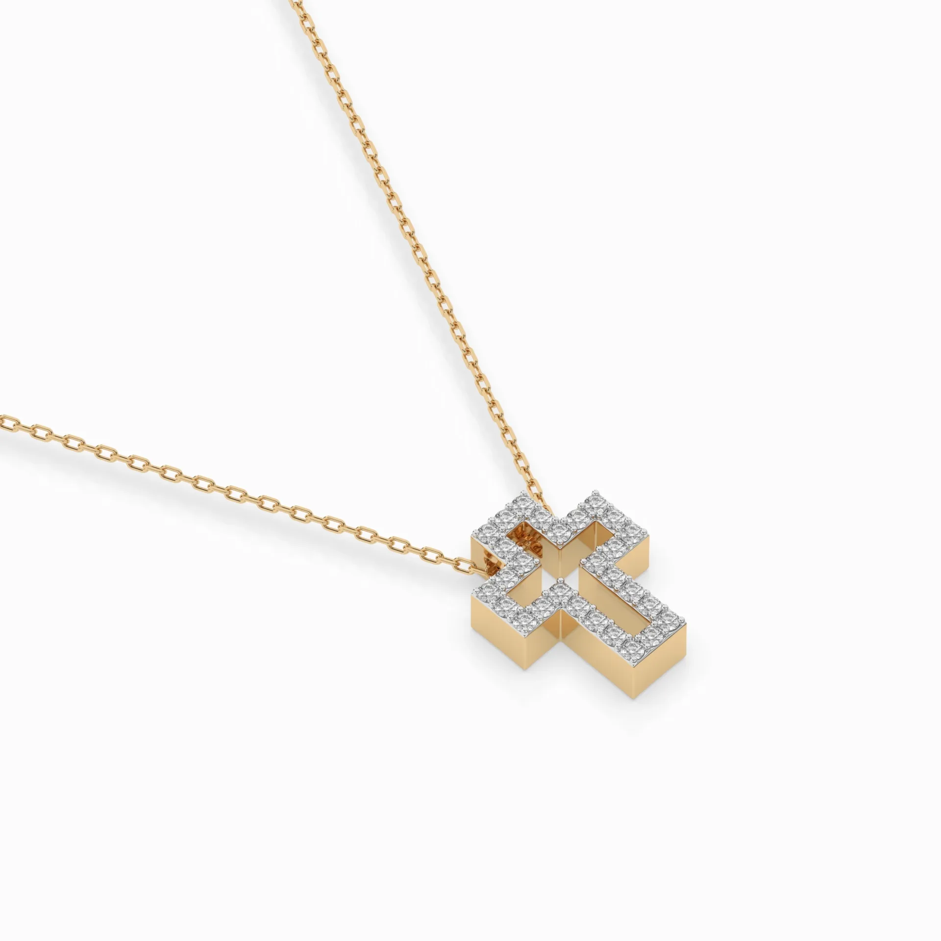 Кольє Мінімалізм 0.17 ct — 104-10030 - Зображення 6