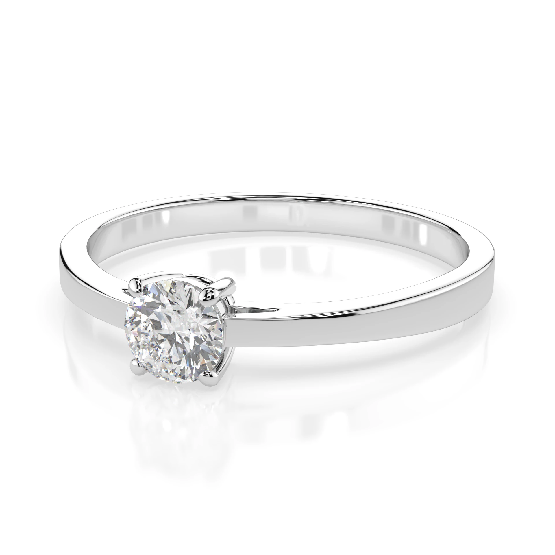 Каблучка Солітер 0.3 ct — 101-10012/1(4.2) - Зображення 3