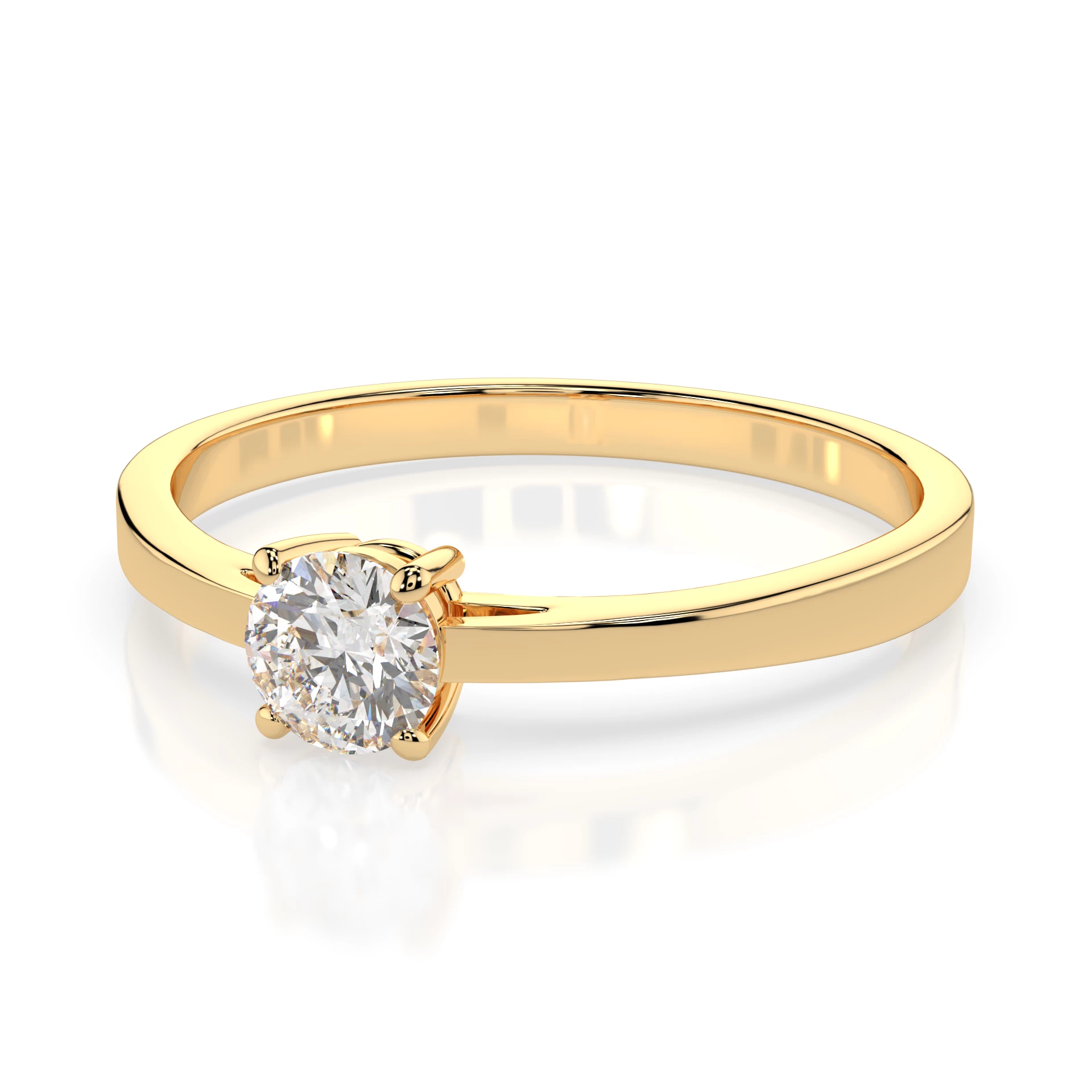 Каблучка Солітер 0.3 ct — 101-10012/1(4.2) - Зображення 6