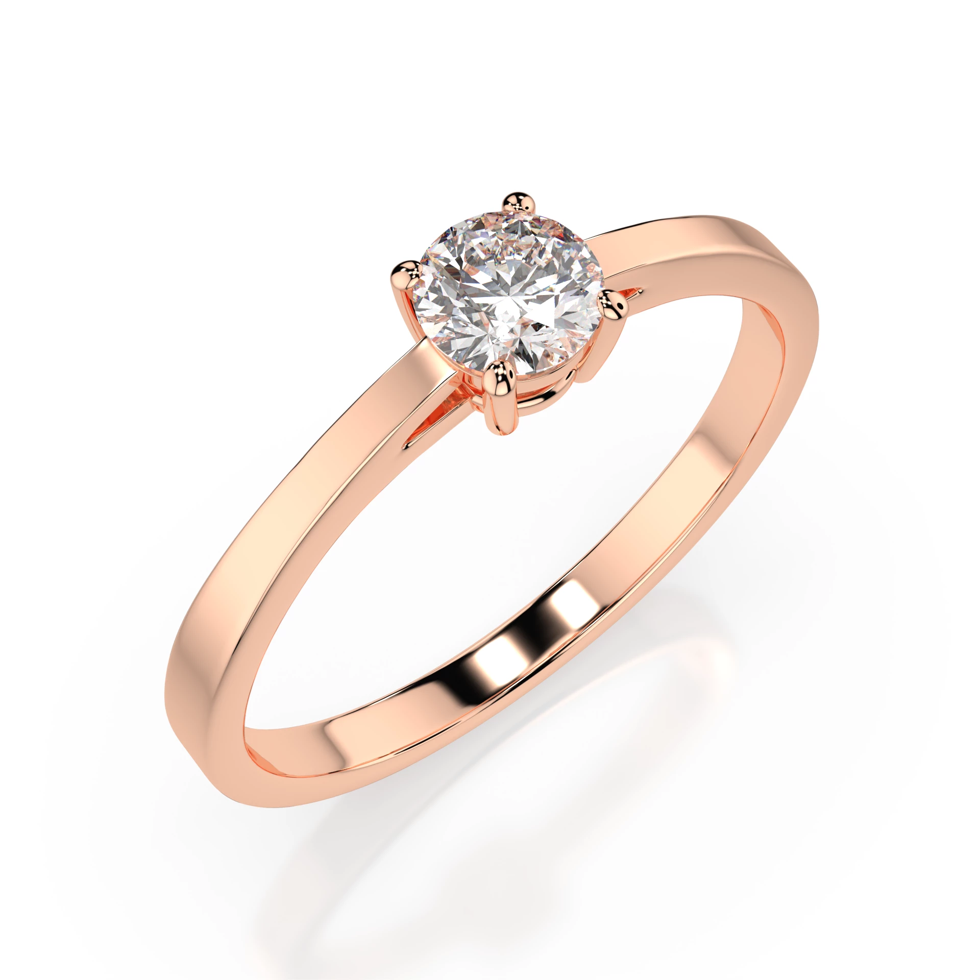 Каблучка Солітер 0.3 ct — 101-10012/1(4.2) - Зображення 7
