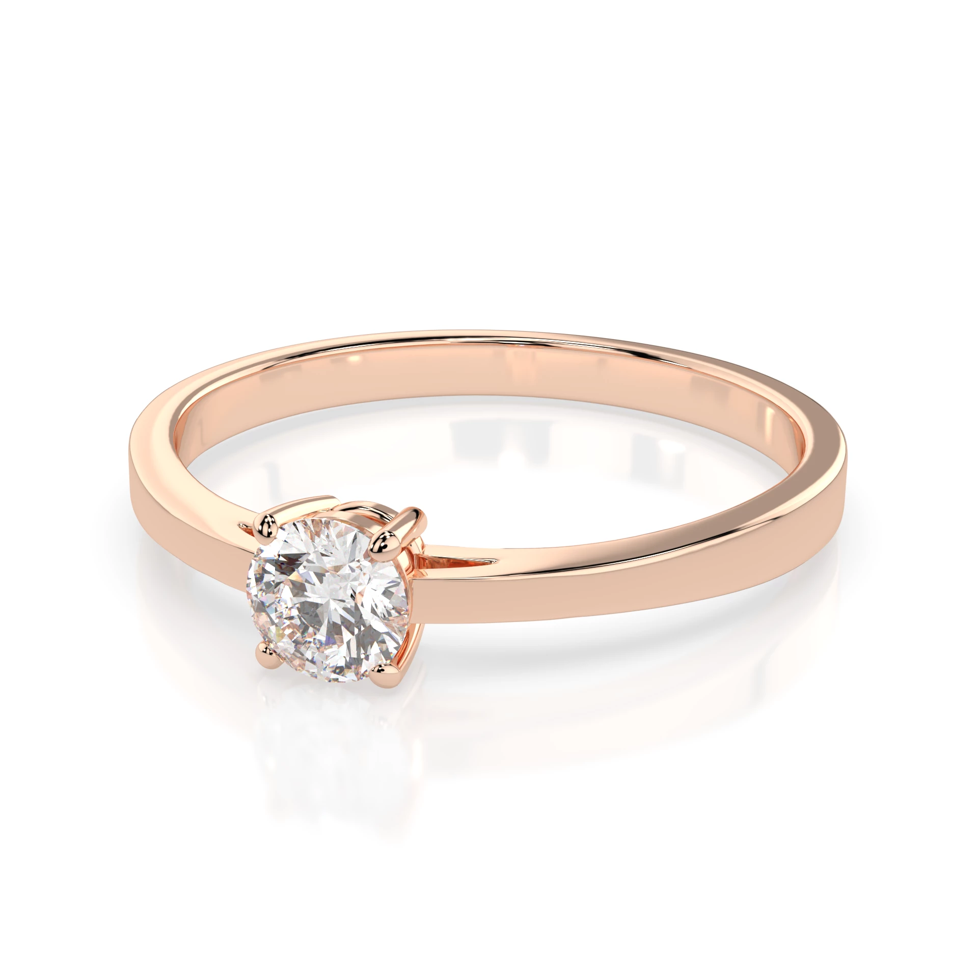 Каблучка Солітер 0.3 ct — 101-10012/1(4.2) - Зображення 9