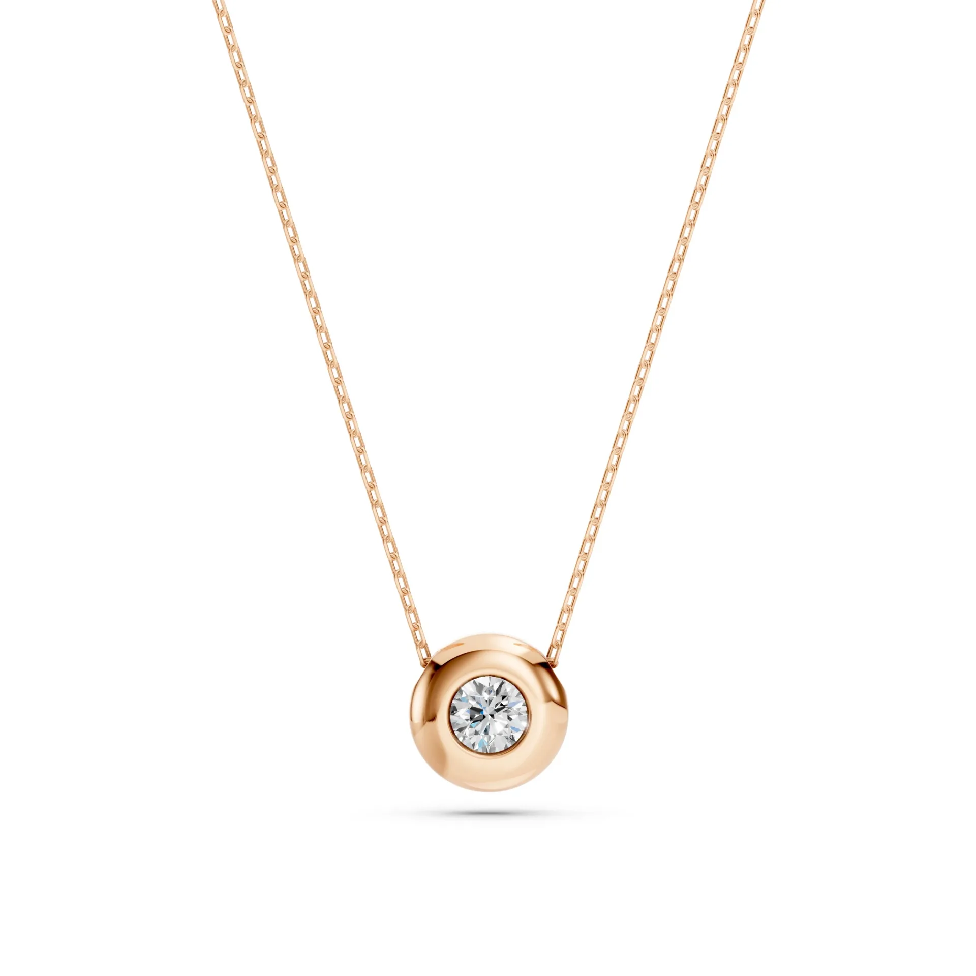 Кольє Солітер 0.15 ct — 104-10007(3.4) - Зображення 9