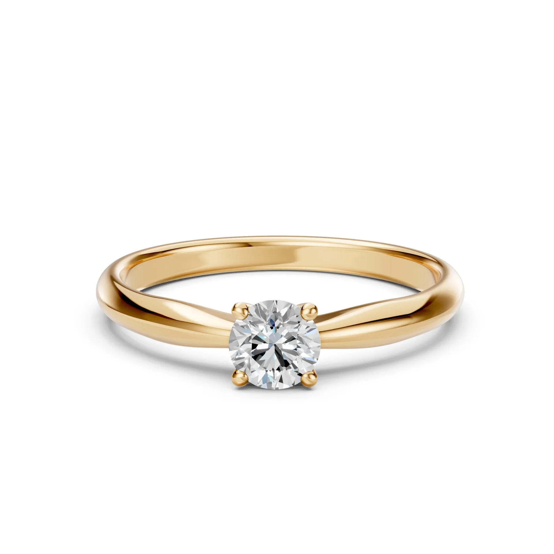 Каблучка Солітер 0.4 ct — 101-10021(4.7) - Зображення 5