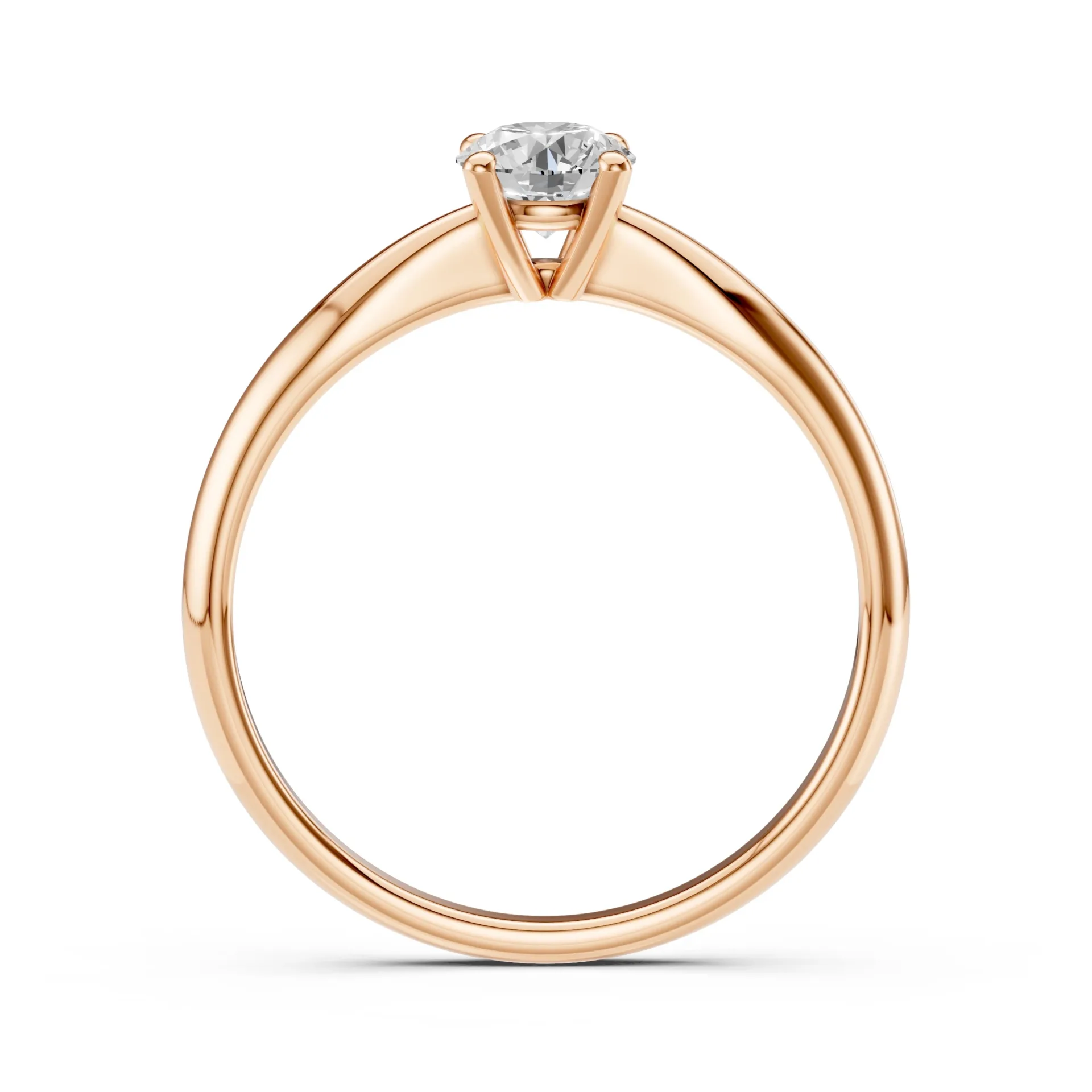 Каблучка Солітер 0.4 ct — 101-10021(4.7) - Зображення 7