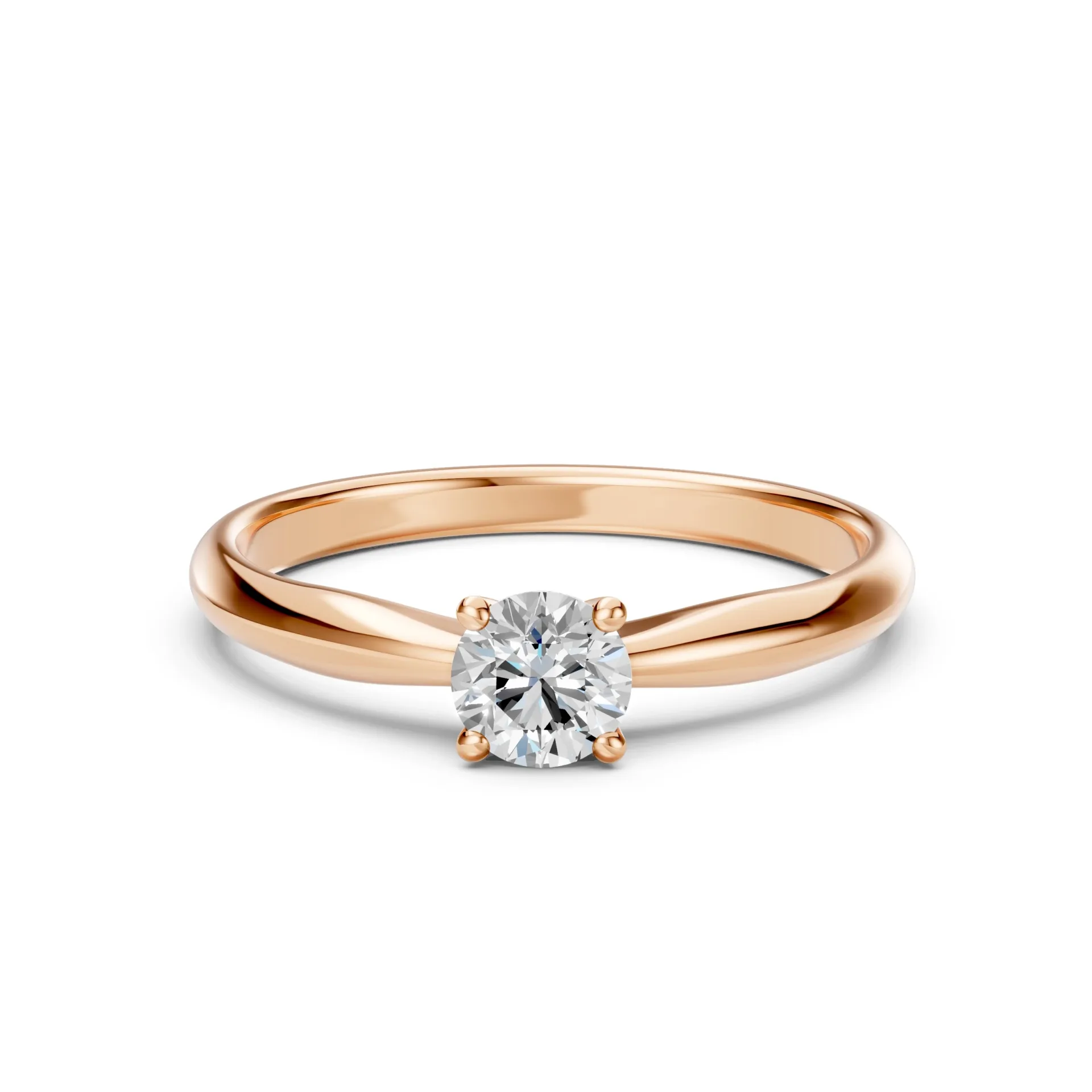 Каблучка Солітер 0.4 ct — 101-10021(4.7) - Зображення 8