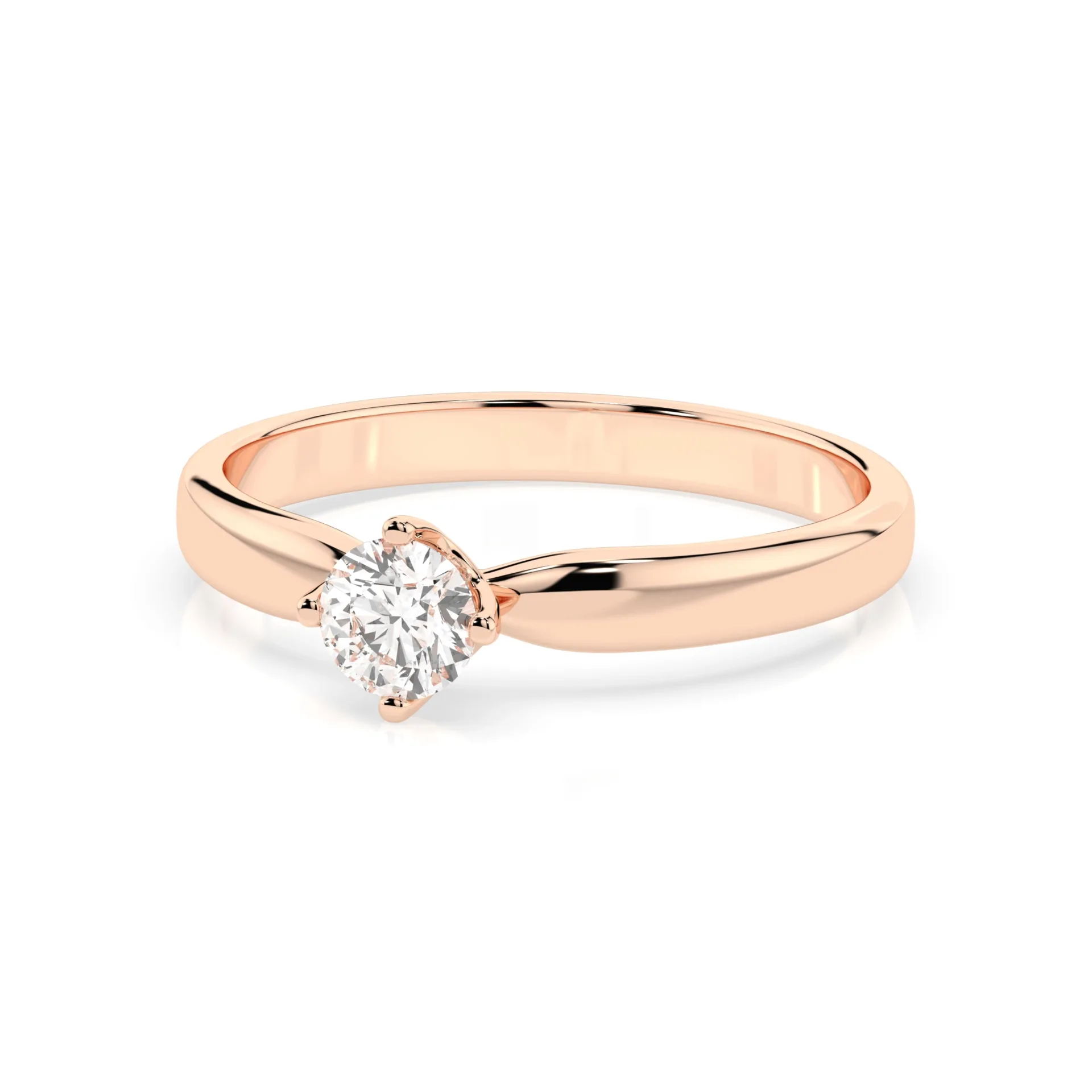 Каблучка Солітер 0.3 ct — 101-10041(4.2) - Зображення 8