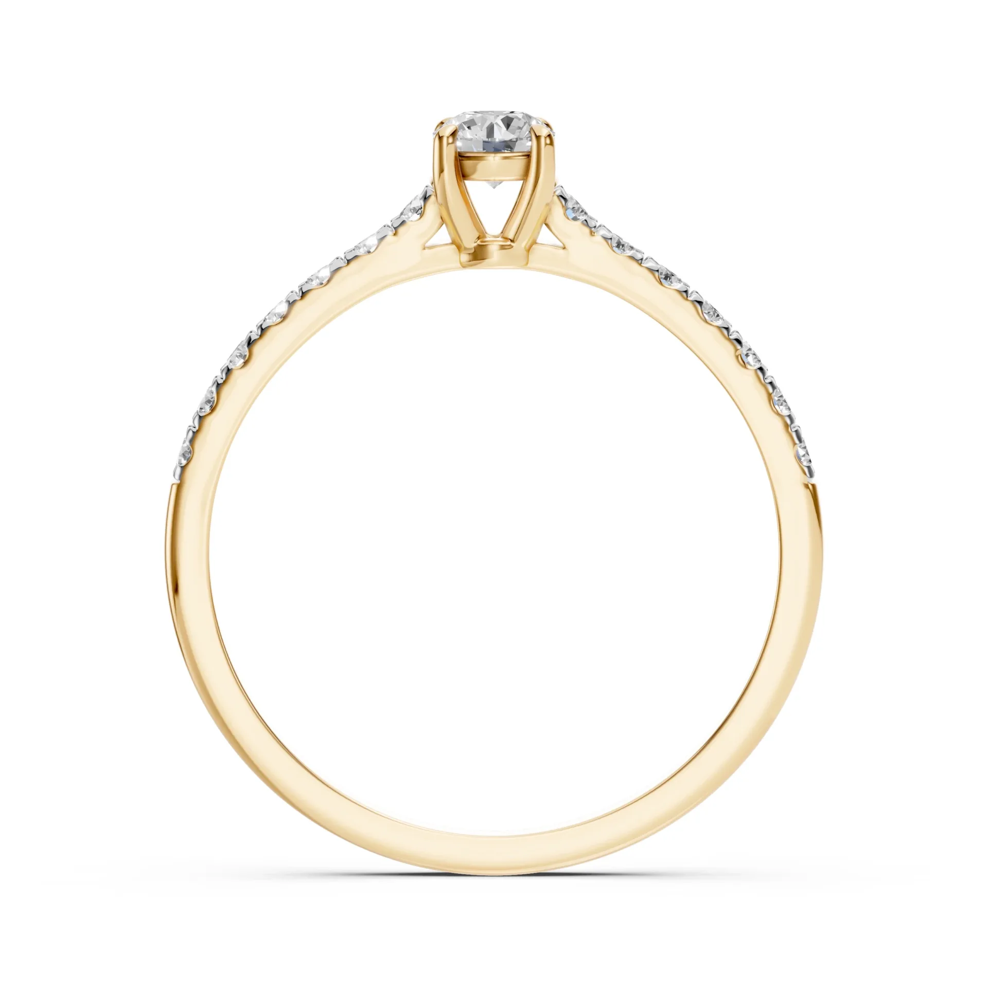 Каблучка Солітер Вічність 0.2 ct — 101-10094(3.7) - Зображення 4