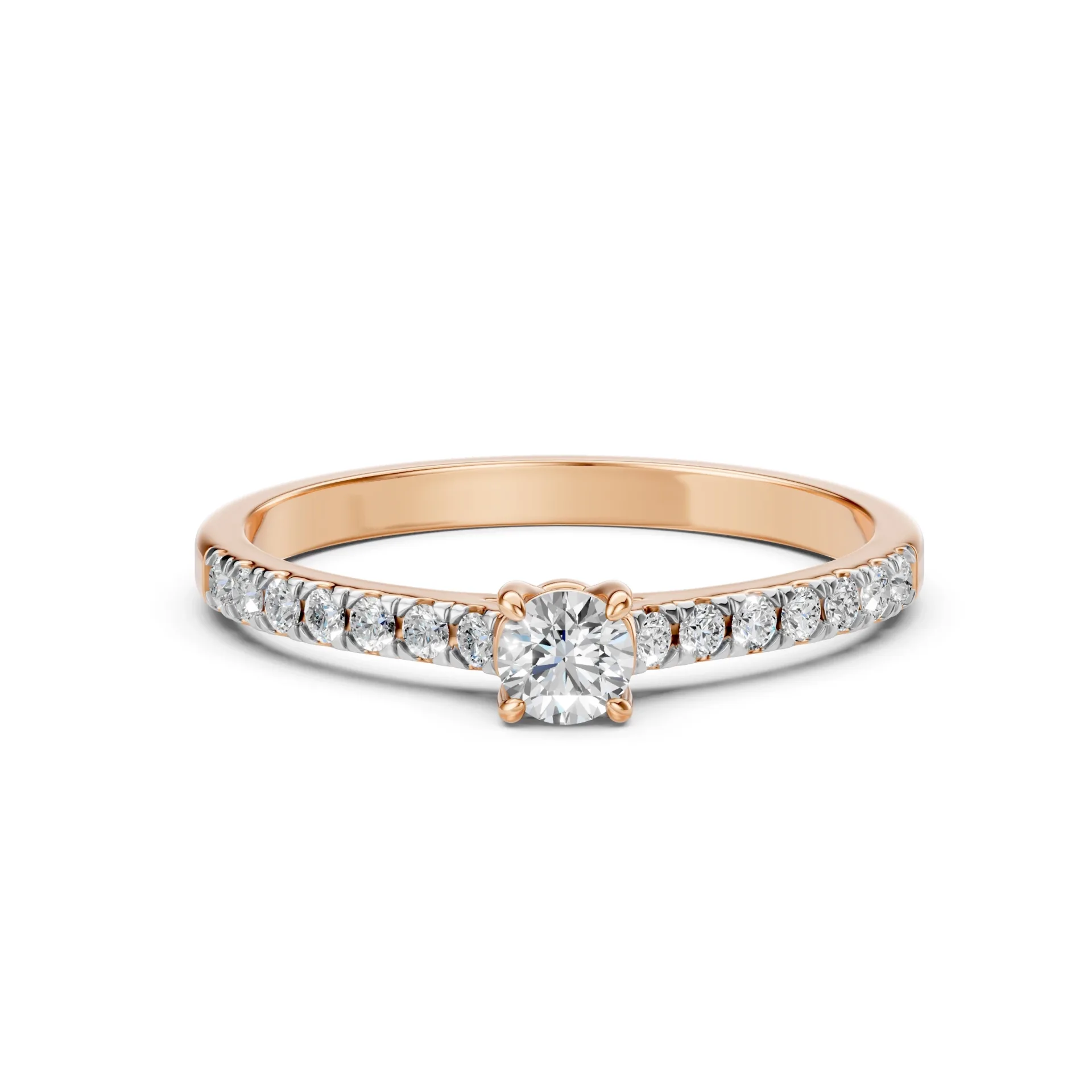 Каблучка Солітер Вічність 0.2 ct — 101-10094(3.7) - Зображення 8