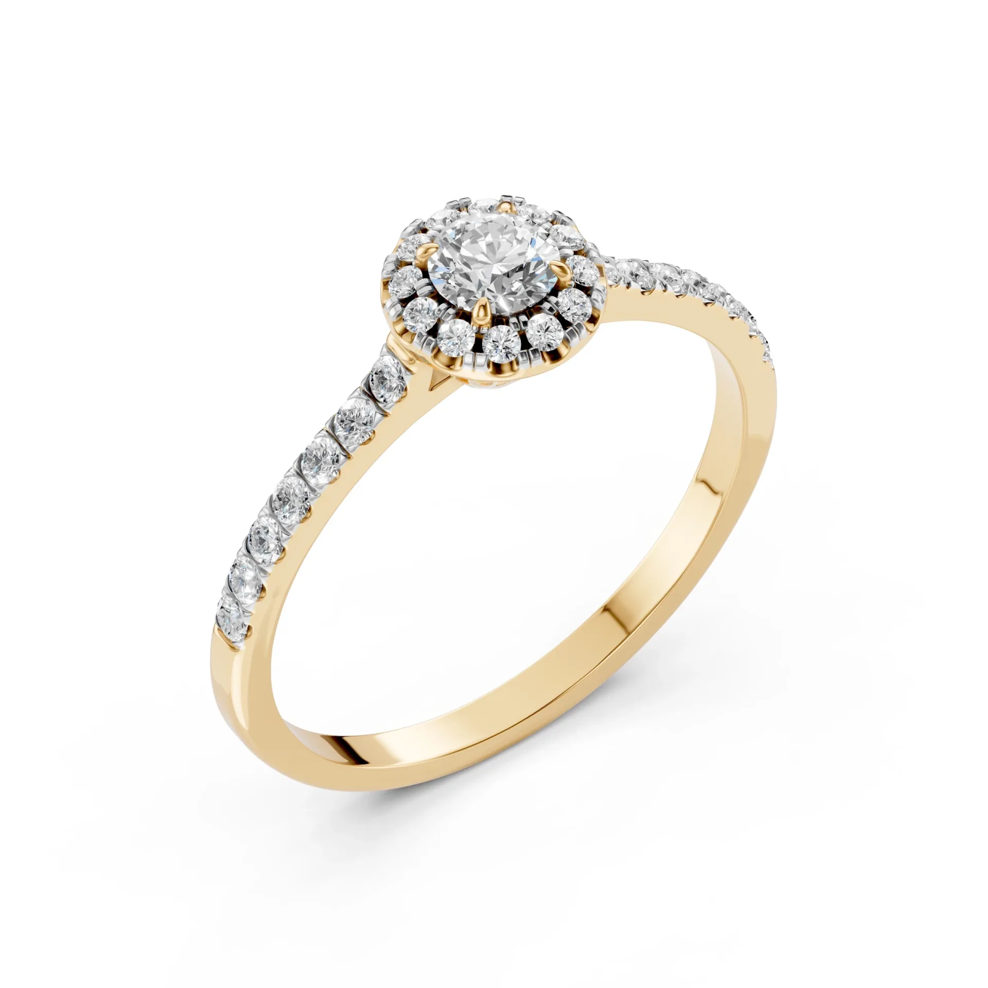 Каблучка Солітер Вічність 0.2 ct — 101-10095(3.7) - Зображення 3