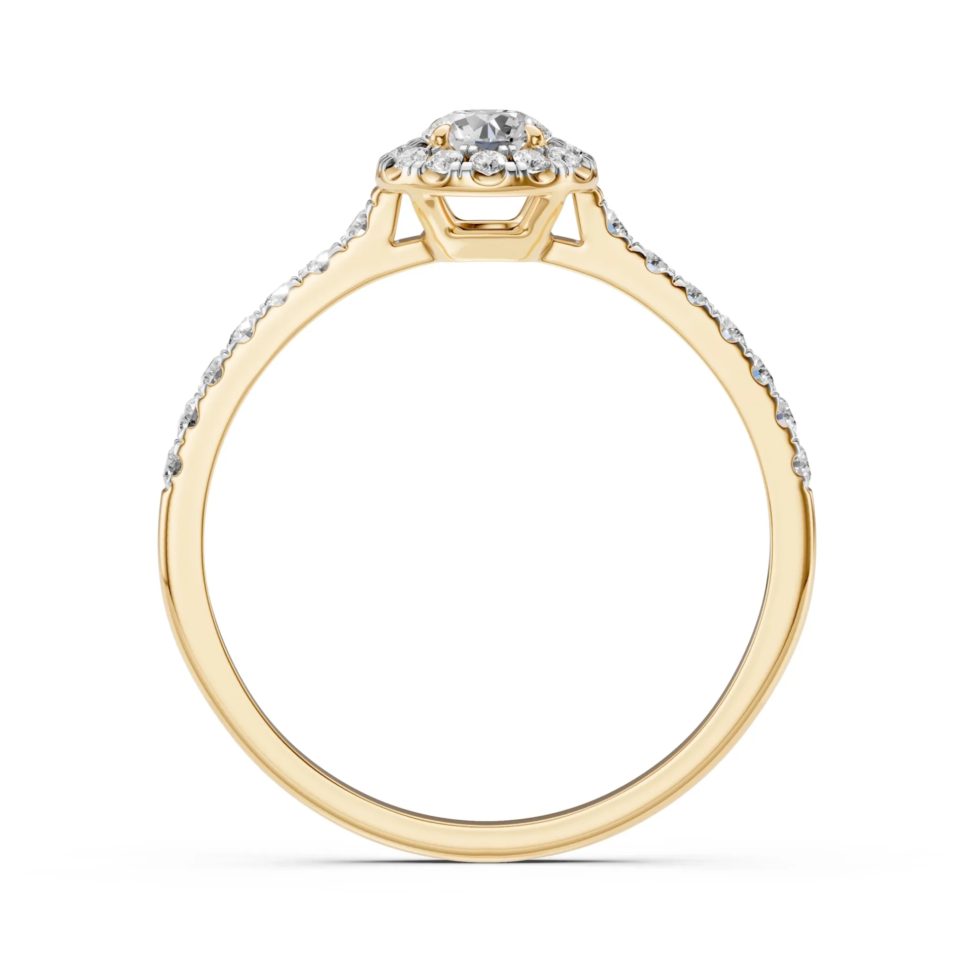 Каблучка Солітер Вічність 0.2 ct — 101-10095(3.7) - Зображення 4