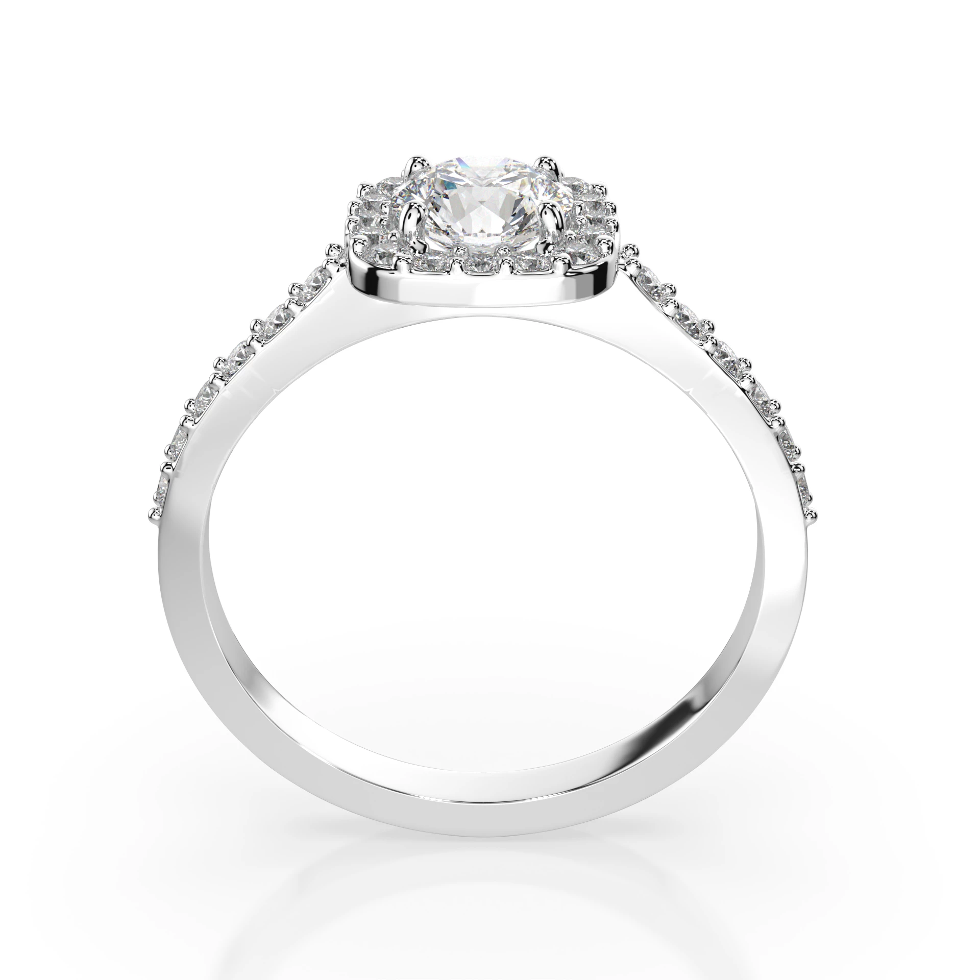 Каблучка Солітер Вічність 0.2 ct — 101-10152(3.7)