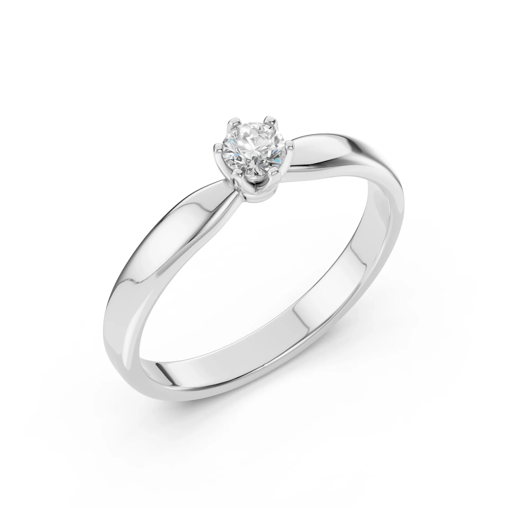 Каблучка Солітер 0.2 ct — 101-10040(3.7)