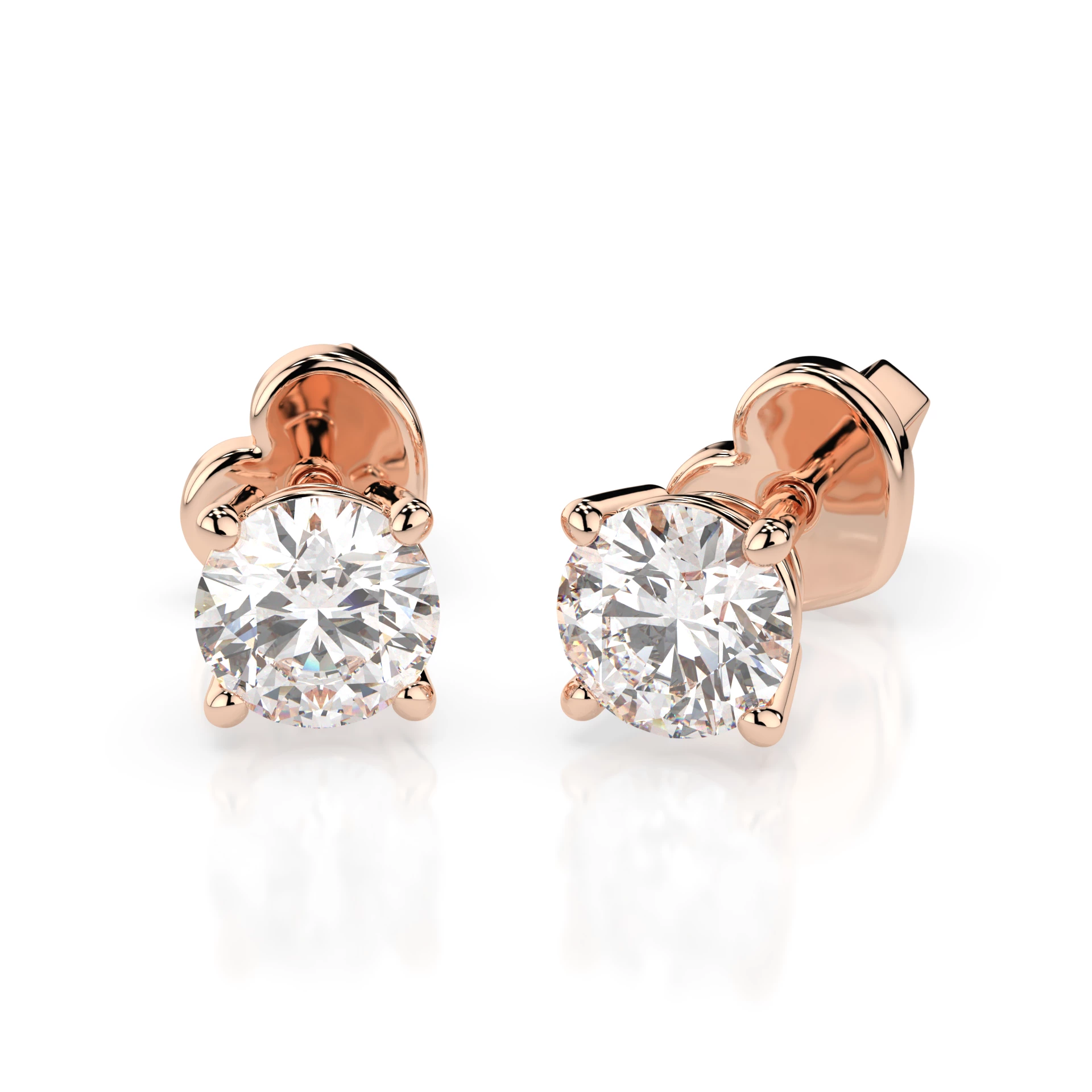 Сережки Солітер 0.6 ct — 102-10012/1(4.2) - Зображення 6