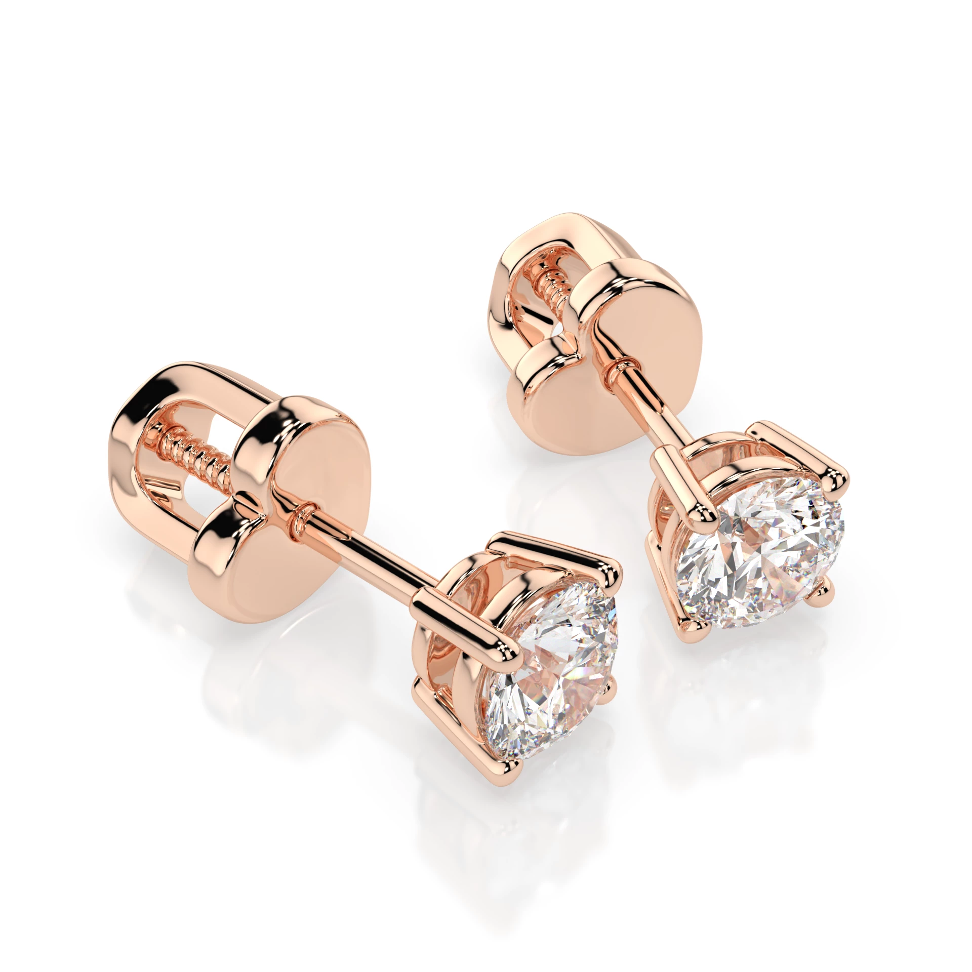 Сережки Солітер 0.6 ct — 102-10012/1(4.2) - Зображення 8