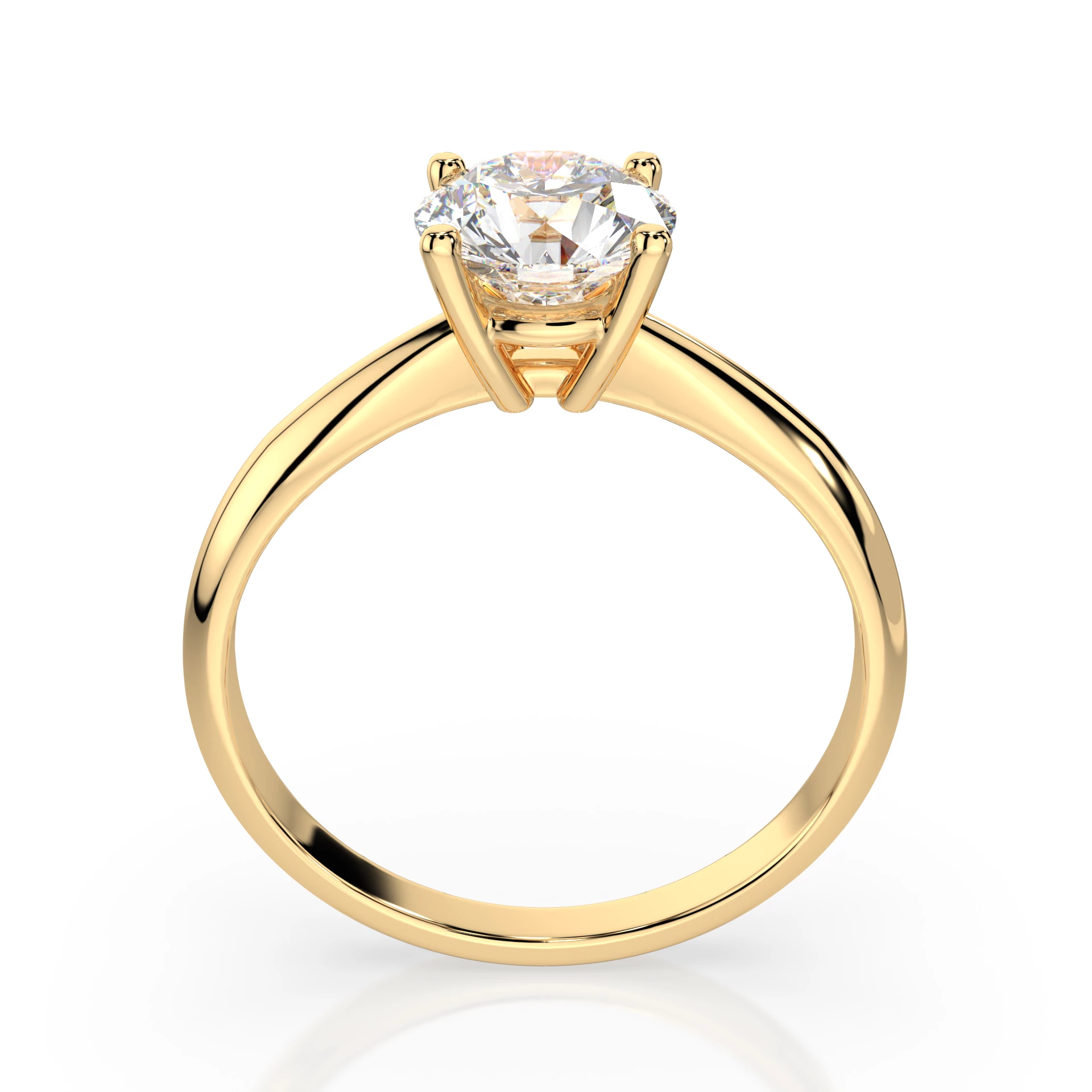 Каблучка Солітер 0.7 ct — 101-10021(5.7) - Зображення 4