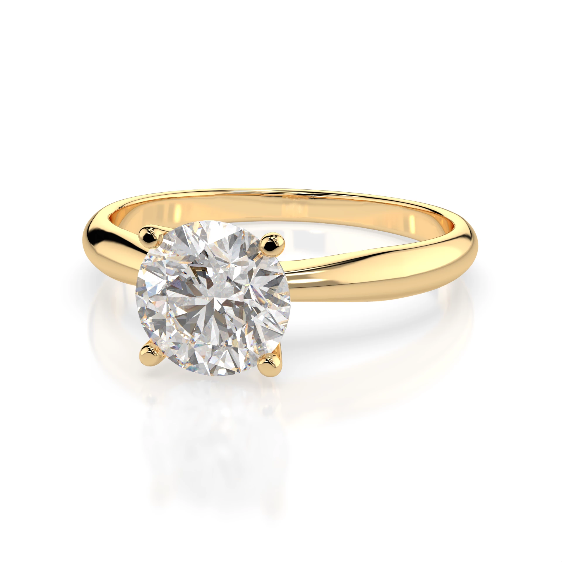 Каблучка Солітер 0.7 ct — 101-10021(5.7) - Зображення 5