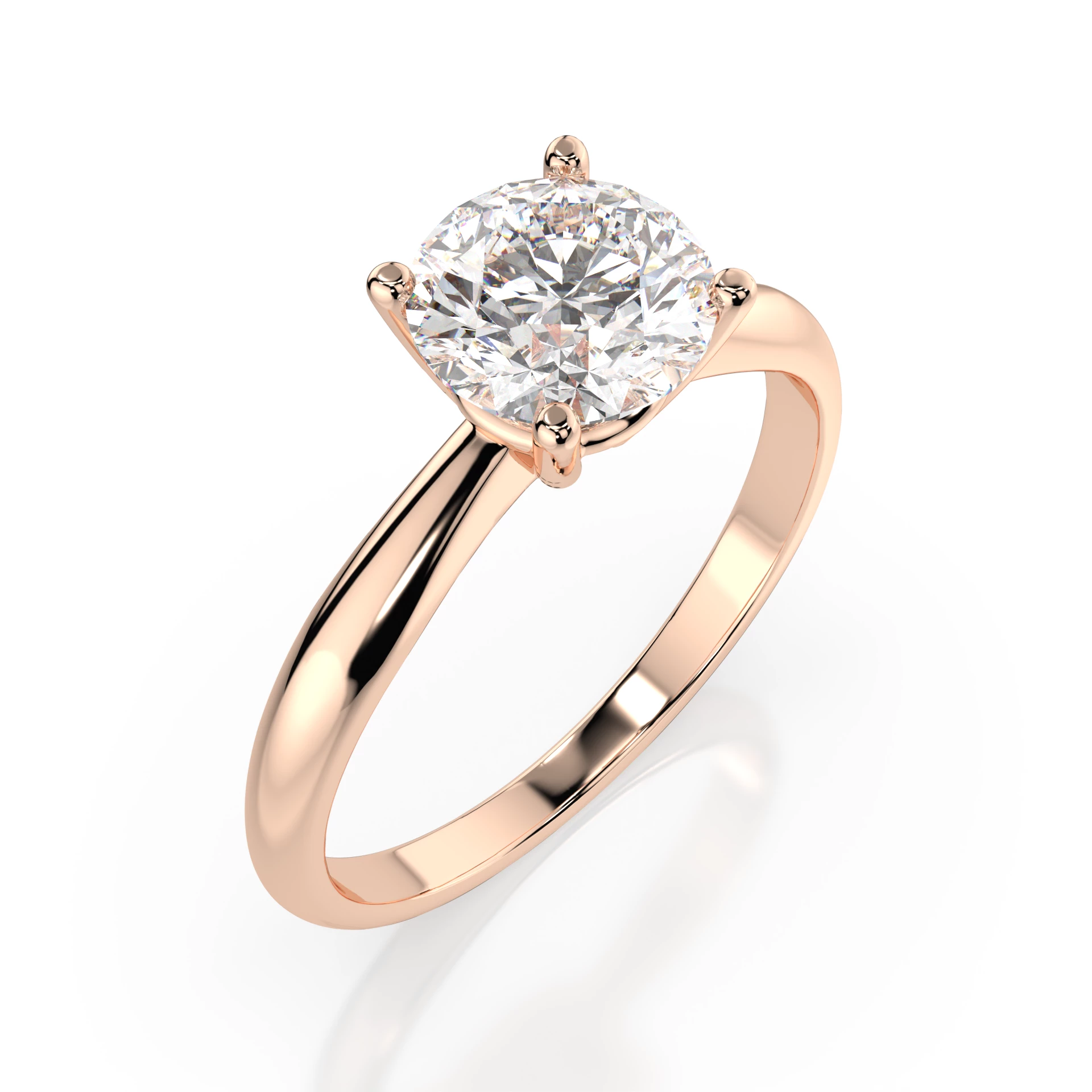 Каблучка Солітер 0.7 ct — 101-10021(5.7) - Зображення 6