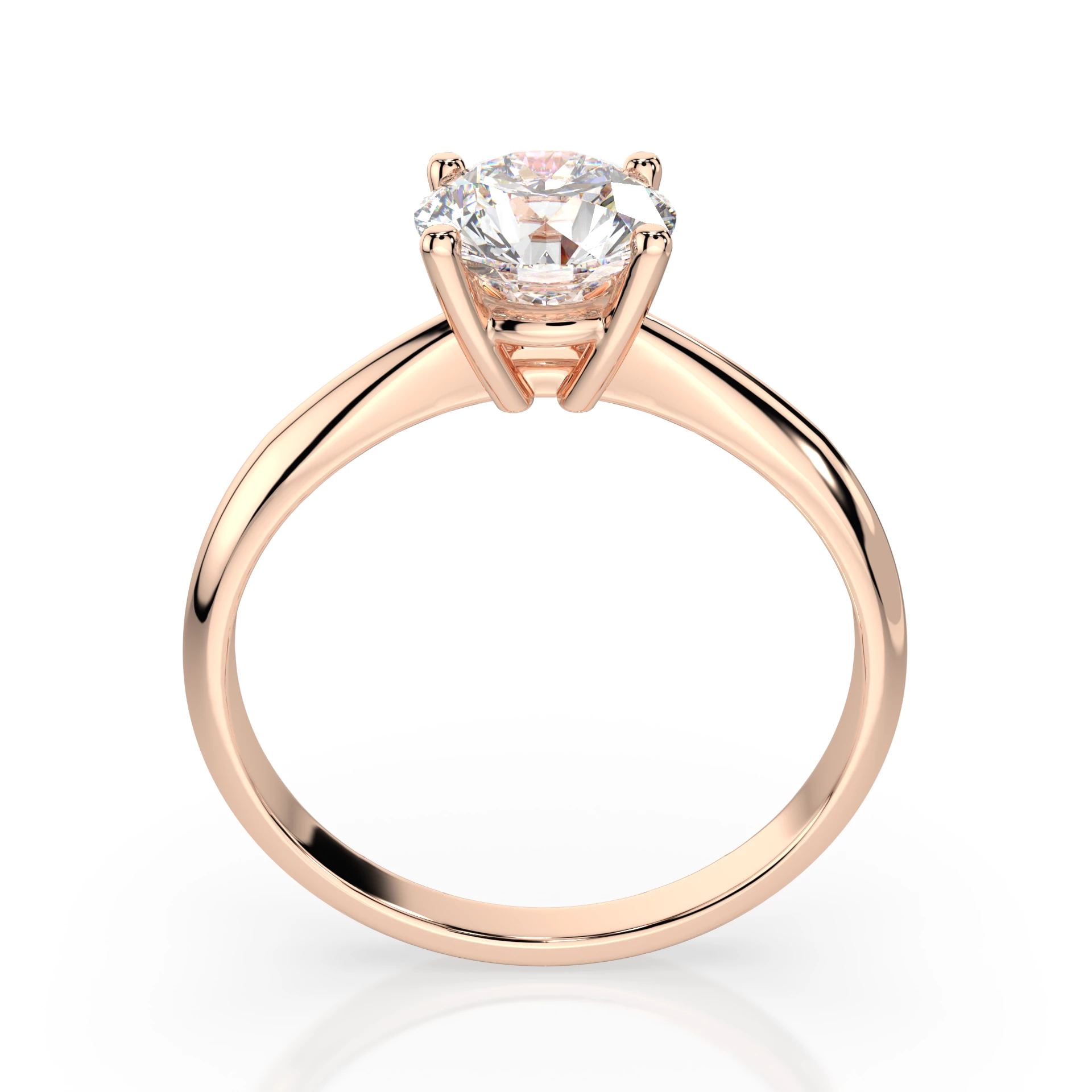 Каблучка Солітер 0.7 ct — 101-10021(5.7) - Зображення 7