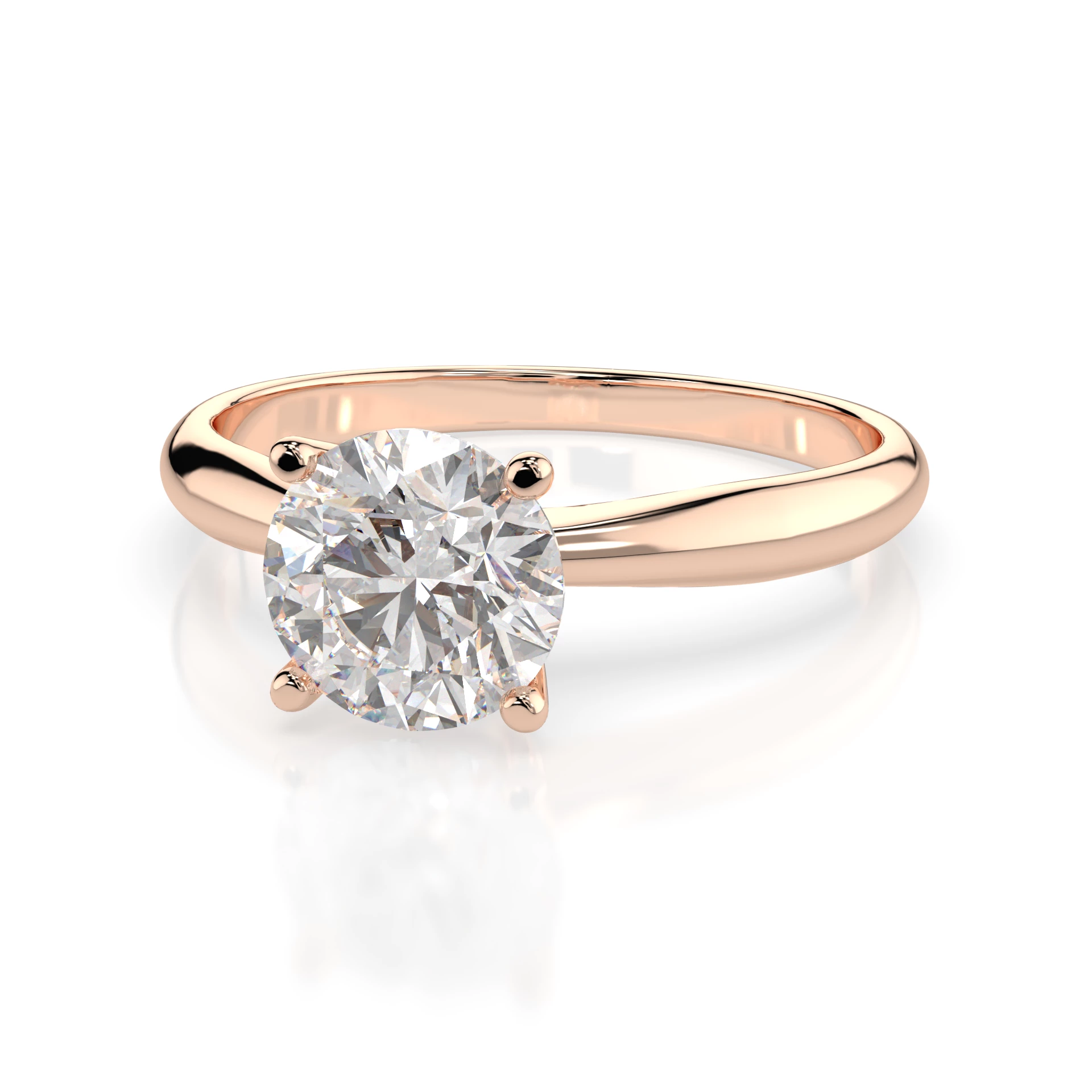 Каблучка Солітер 0.7 ct — 101-10021(5.7) - Зображення 8