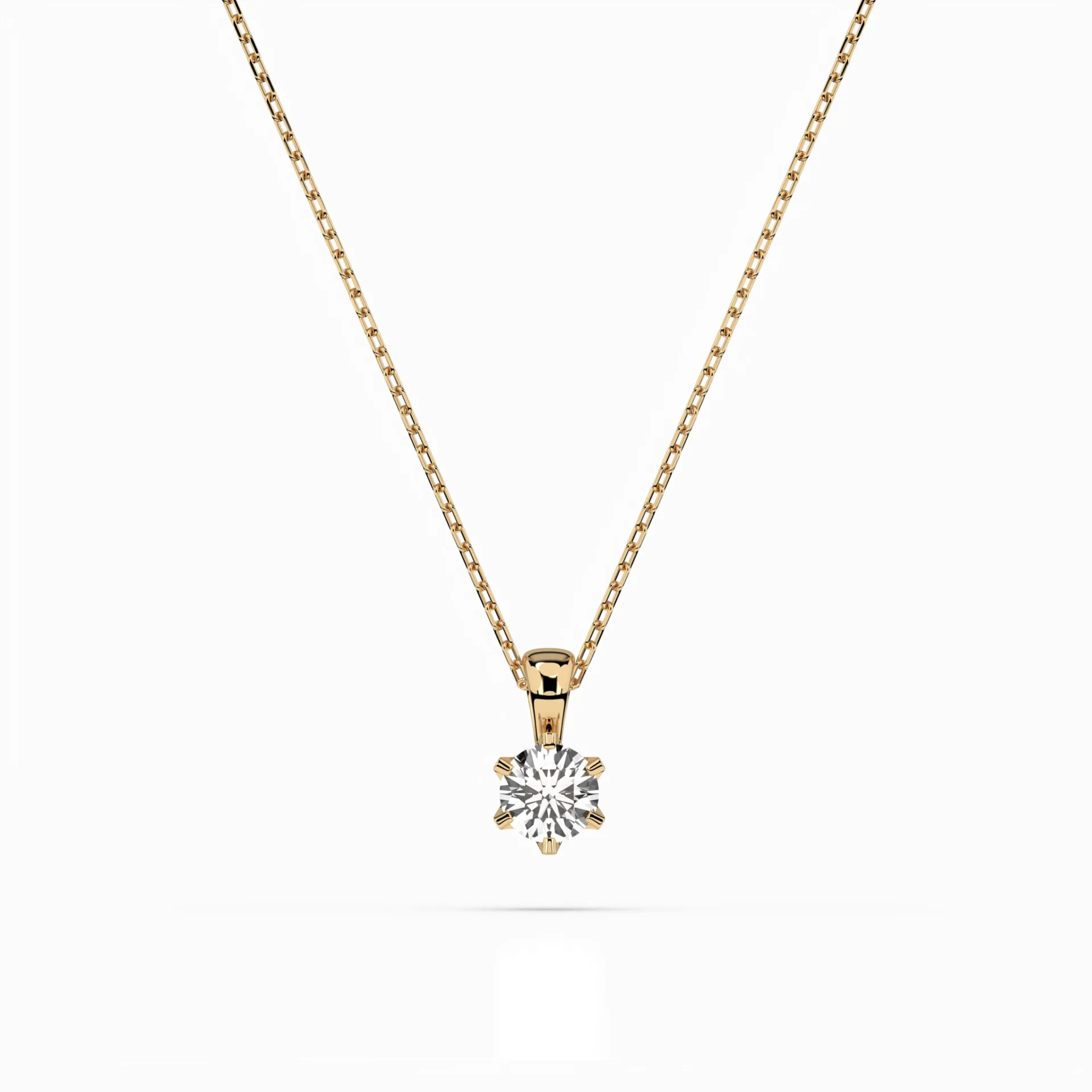 Кольє Солітер 0.3 ct — 104-10004(4.2) - Зображення 3