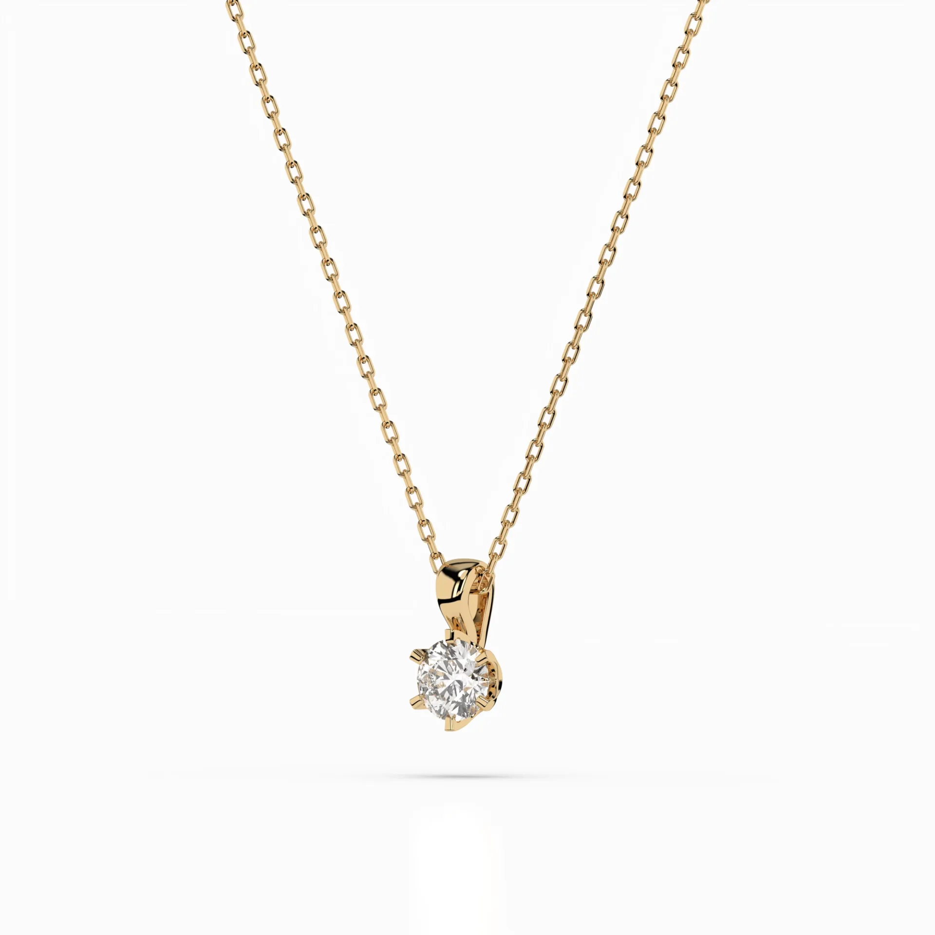 Кольє Солітер 0.3 ct — 104-10004(4.2) - Зображення 4