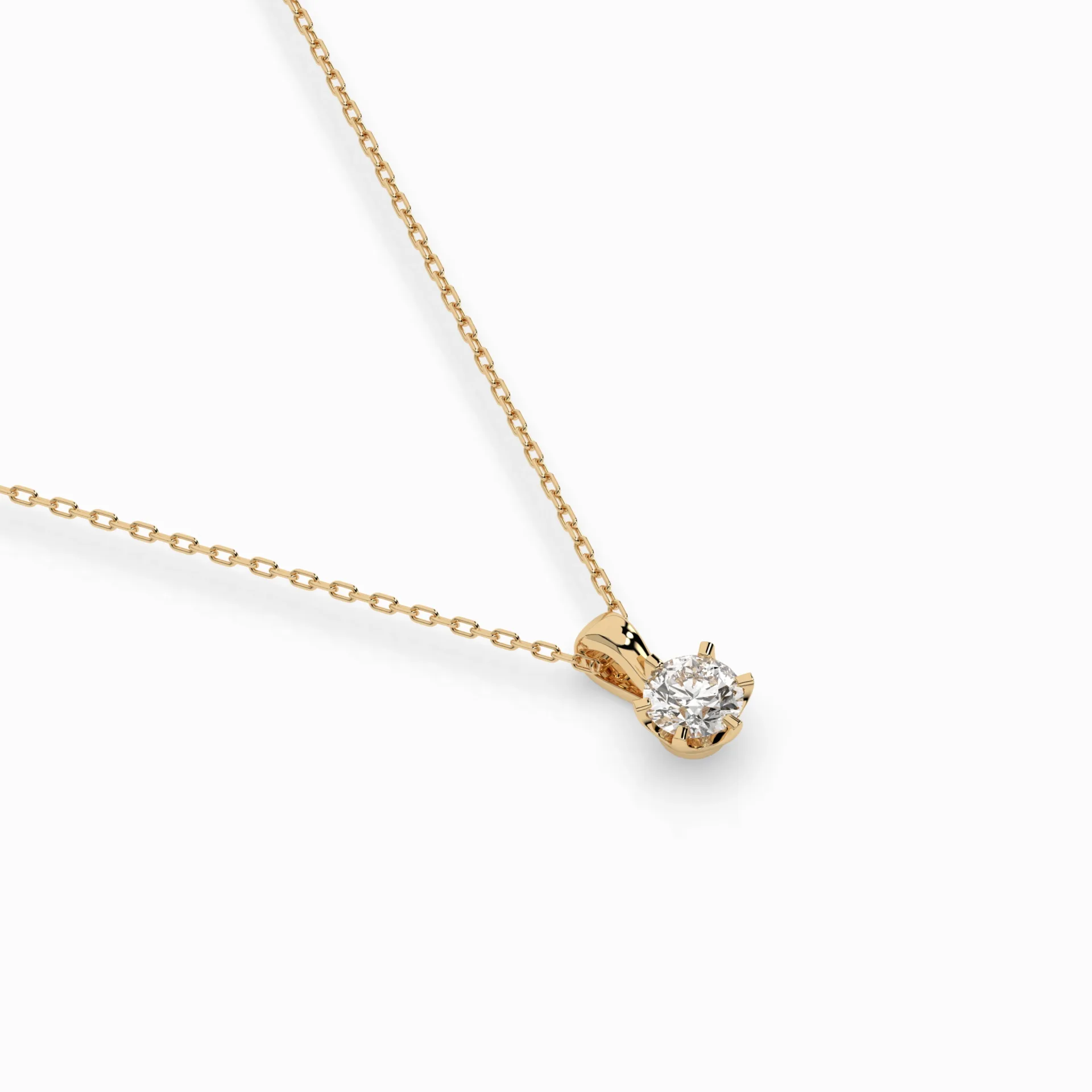 Кольє Солітер 0.3 ct — 104-10004(4.2) - Зображення 5
