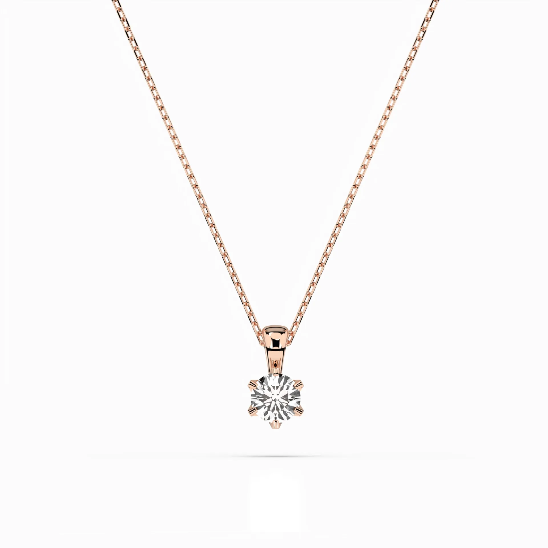 Кольє Солітер 0.3 ct — 104-10004(4.2) - Зображення 6