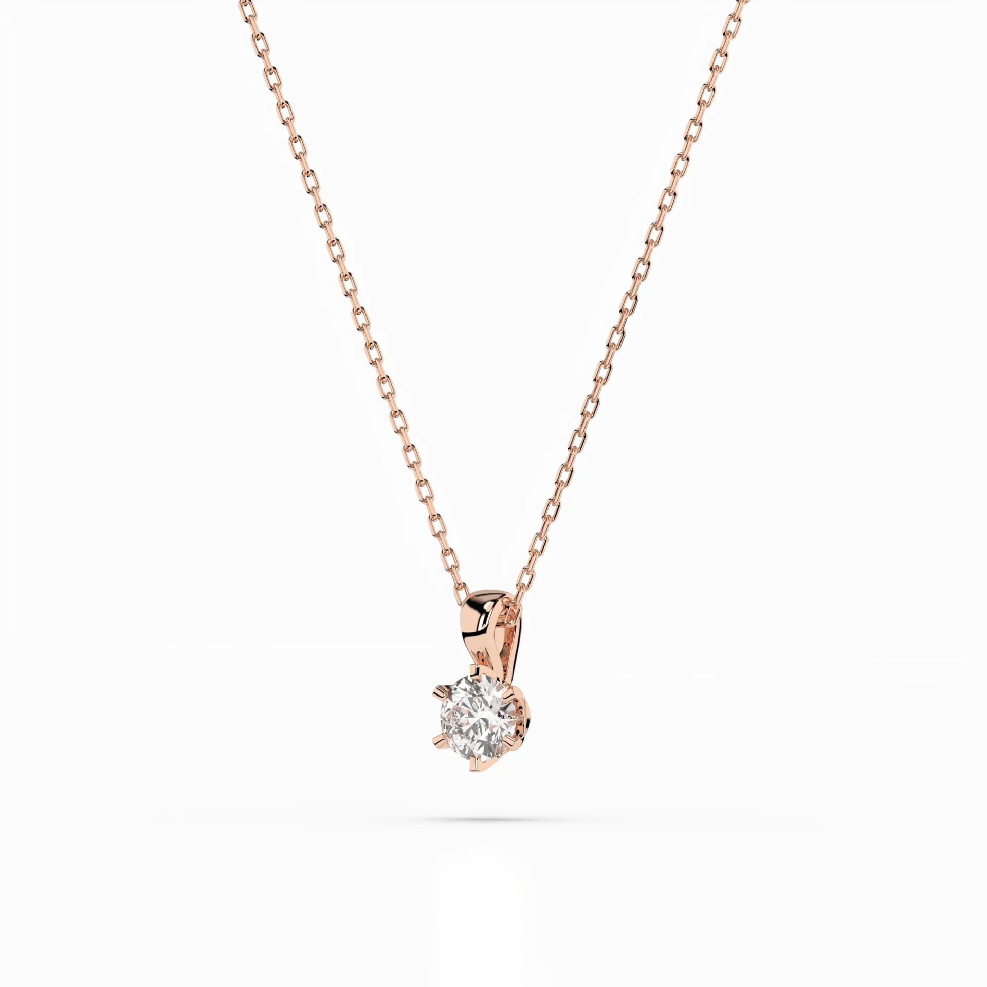 Кольє Солітер 0.3 ct — 104-10004(4.2) - Зображення 7