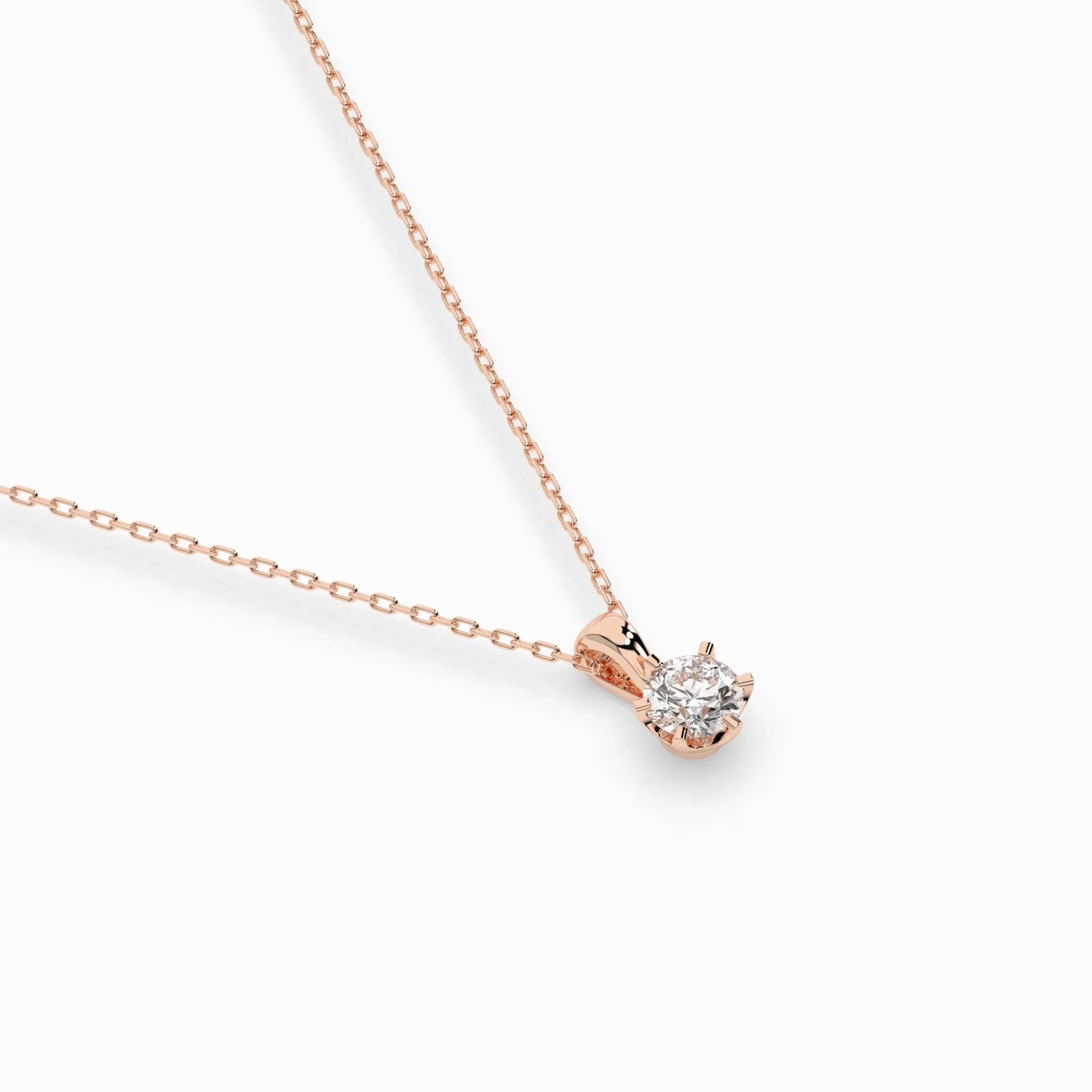 Кольє Солітер 0.3 ct — 104-10004(4.2) - Зображення 8