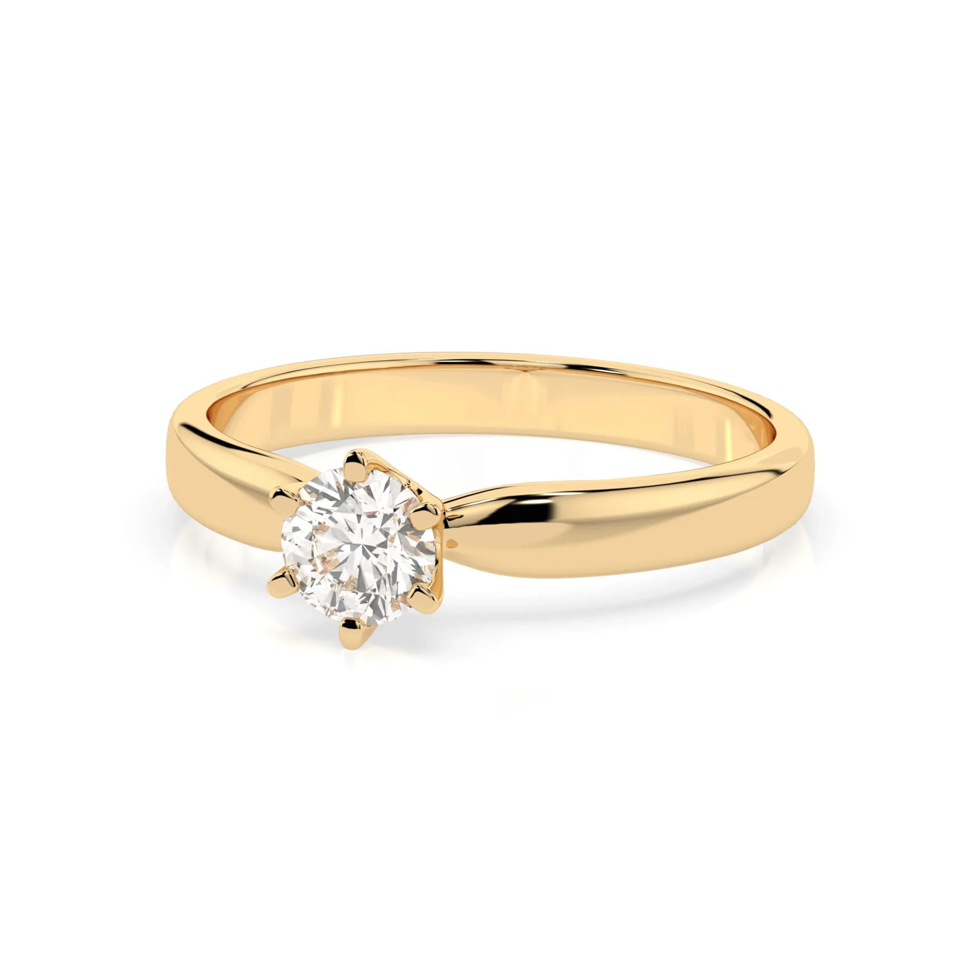 Каблучка Солітер 0.3 ct — 101-10040(4.2) - Зображення 6