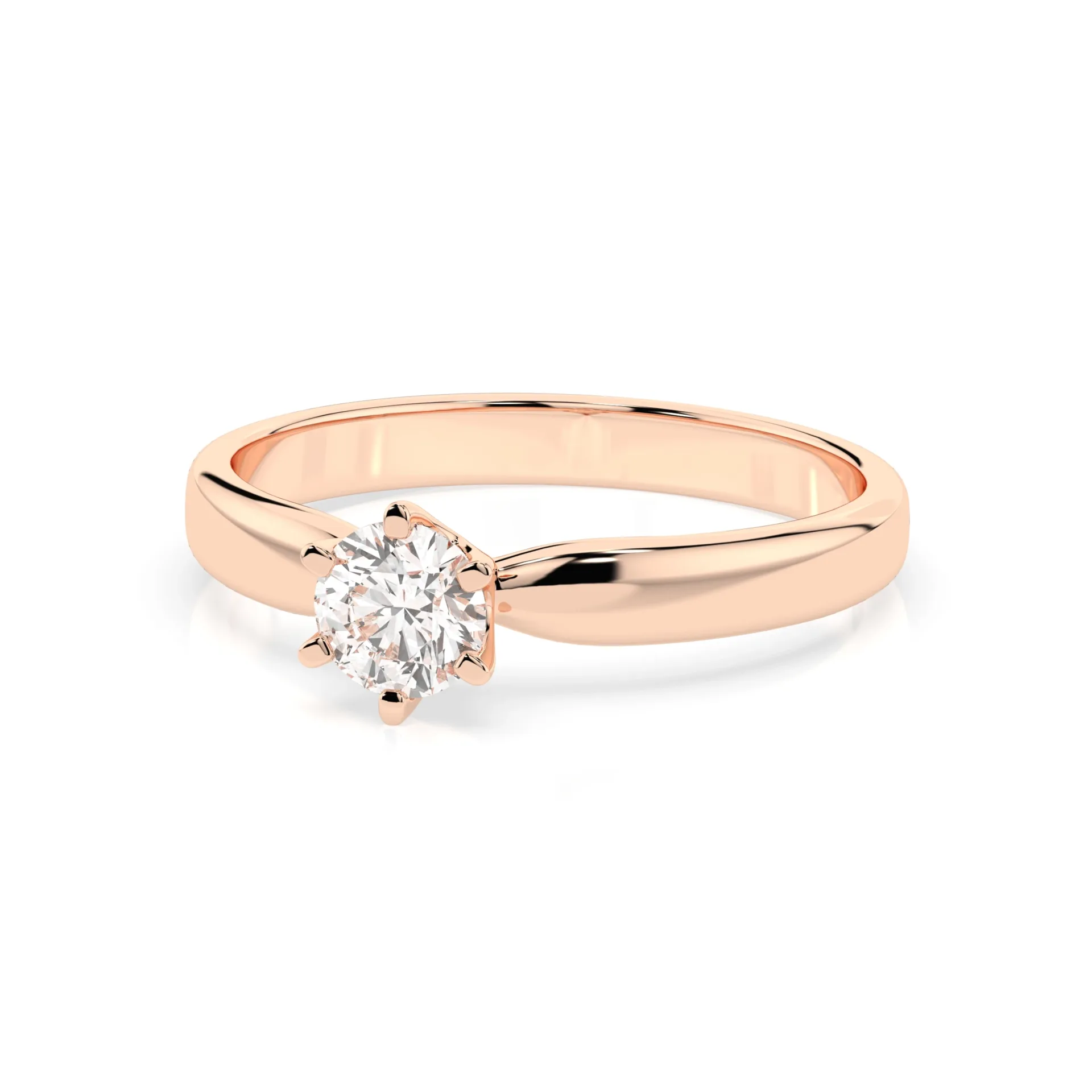 Каблучка Солітер 0.3 ct — 101-10040(4.2) - Зображення 9